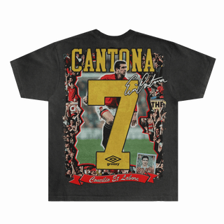 Eric Cantona Manchester United Tee - Greazy Tees