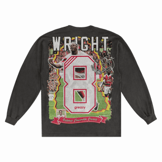 Ian Wright Arsenal FC Long Sleeved Tee - Greazy Tees