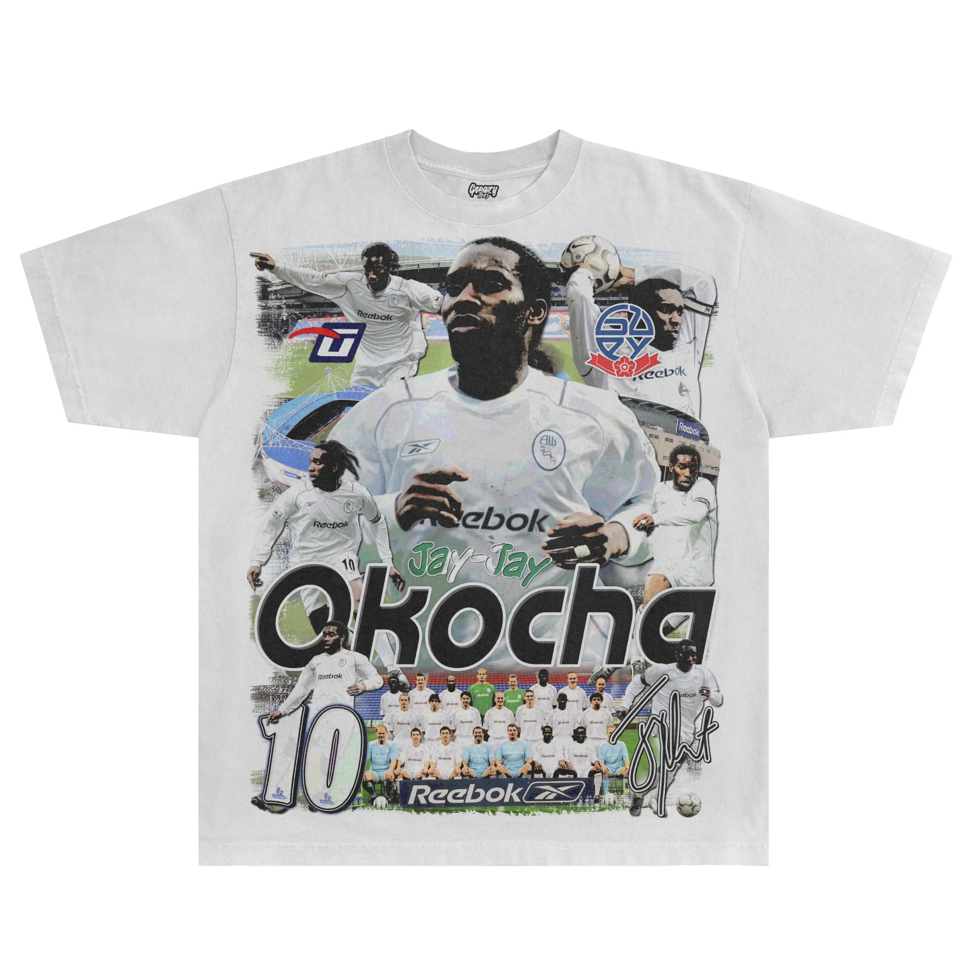 Bolton Wanderers Reebok シャツ OKOCHA 10 Bolton 2002–04 Away