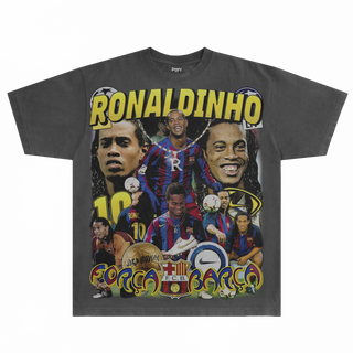 Ronaldinho Barça Classic Tee - Greazy Tees