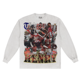 Thierry Henry Classic Long Sleeved Tee - Greazy Tees