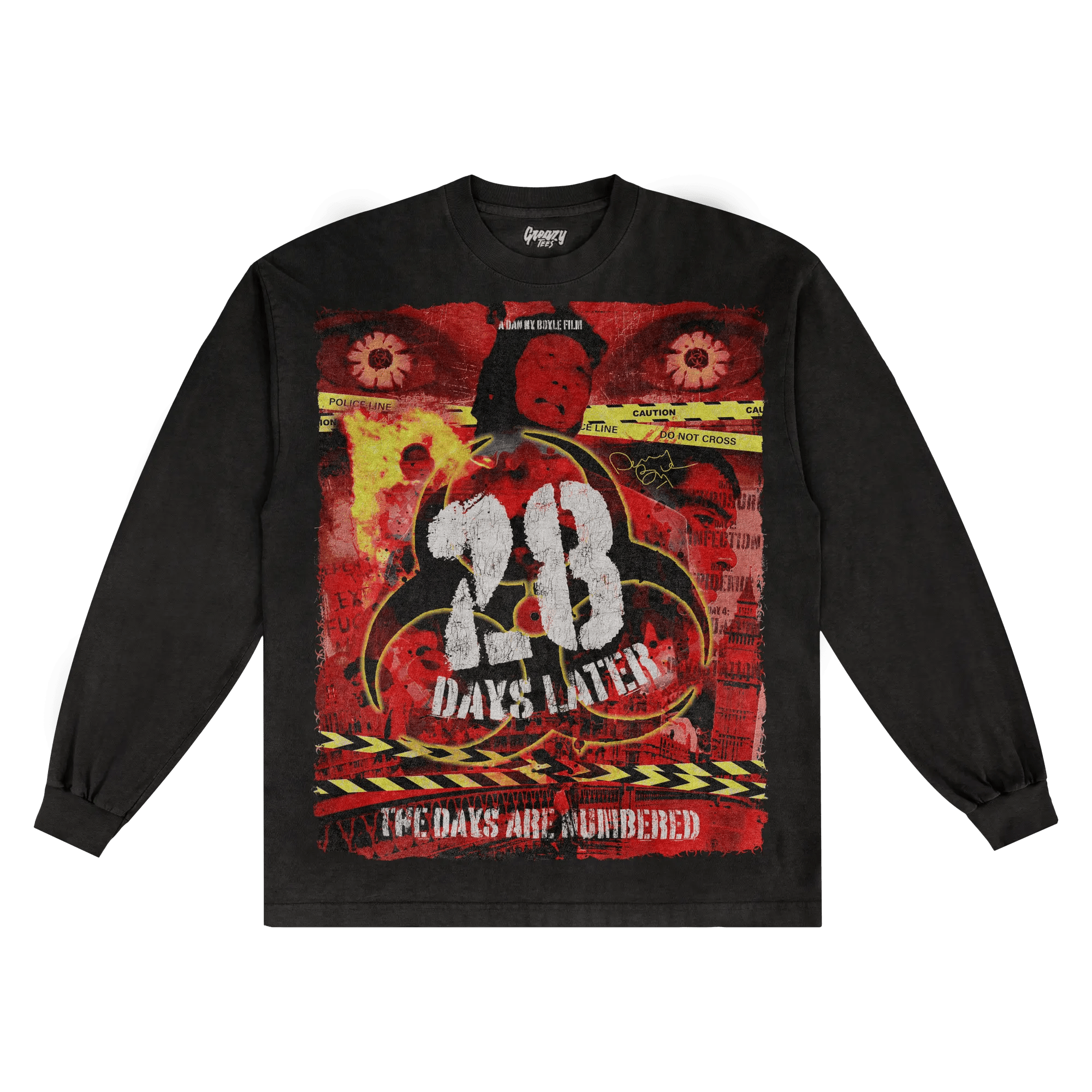 28 Days Later Long Sleeved Tee - Greazy Tees
