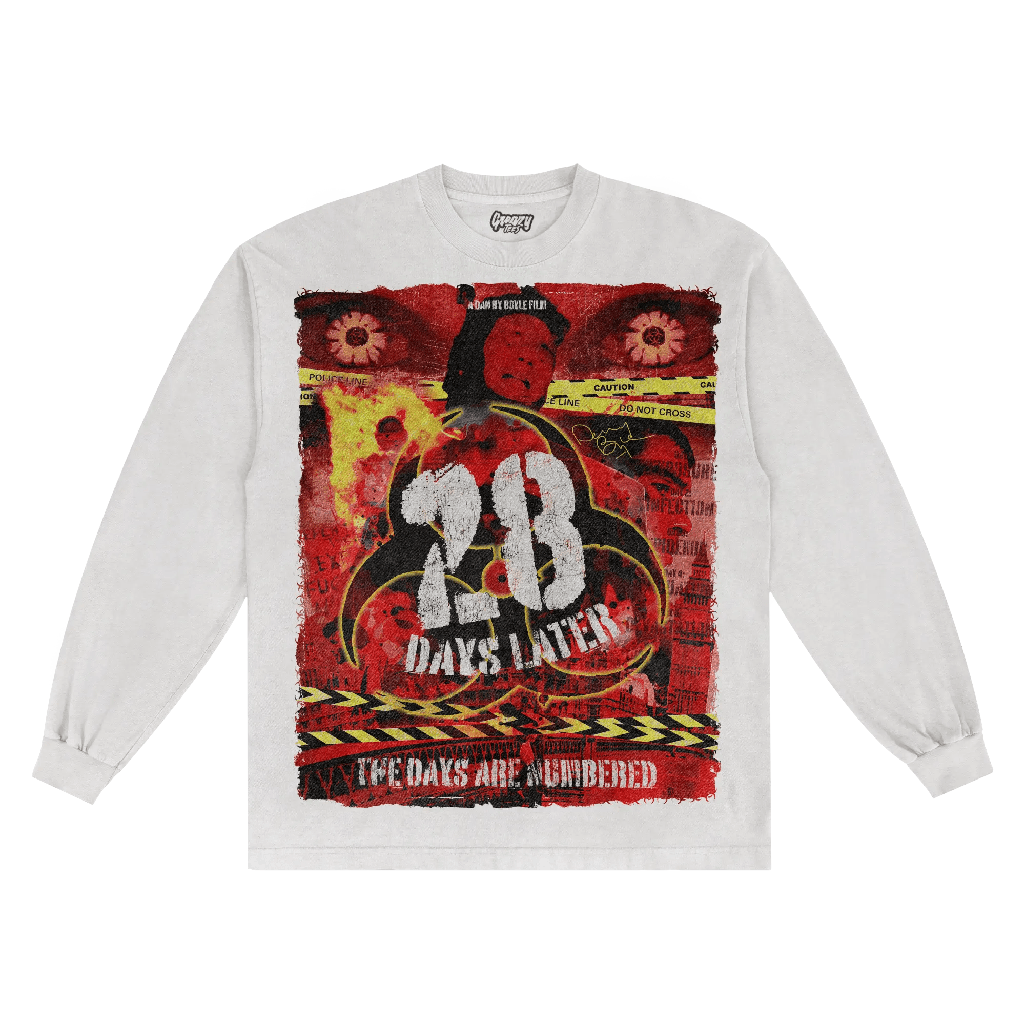 28 Days Later Long Sleeved Tee - Greazy Tees