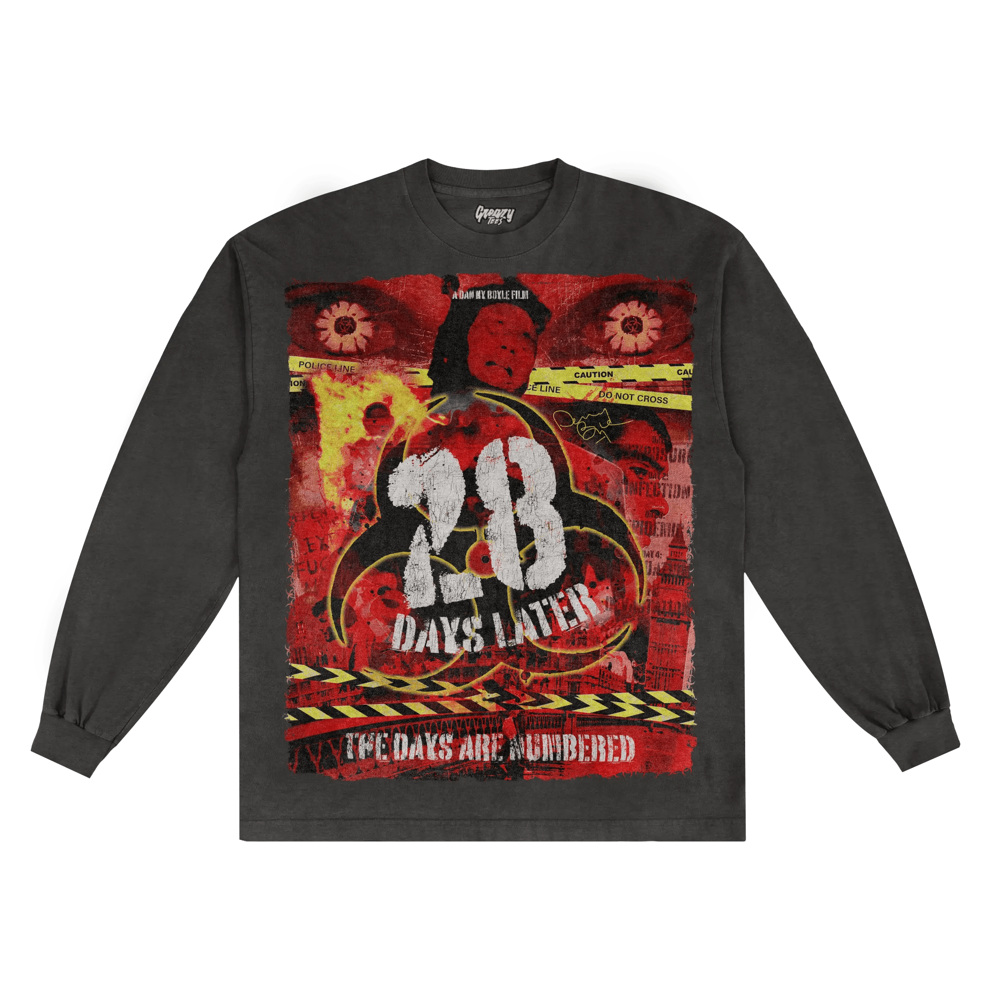 28 Days Later Long Sleeved Tee - Greazy Tees