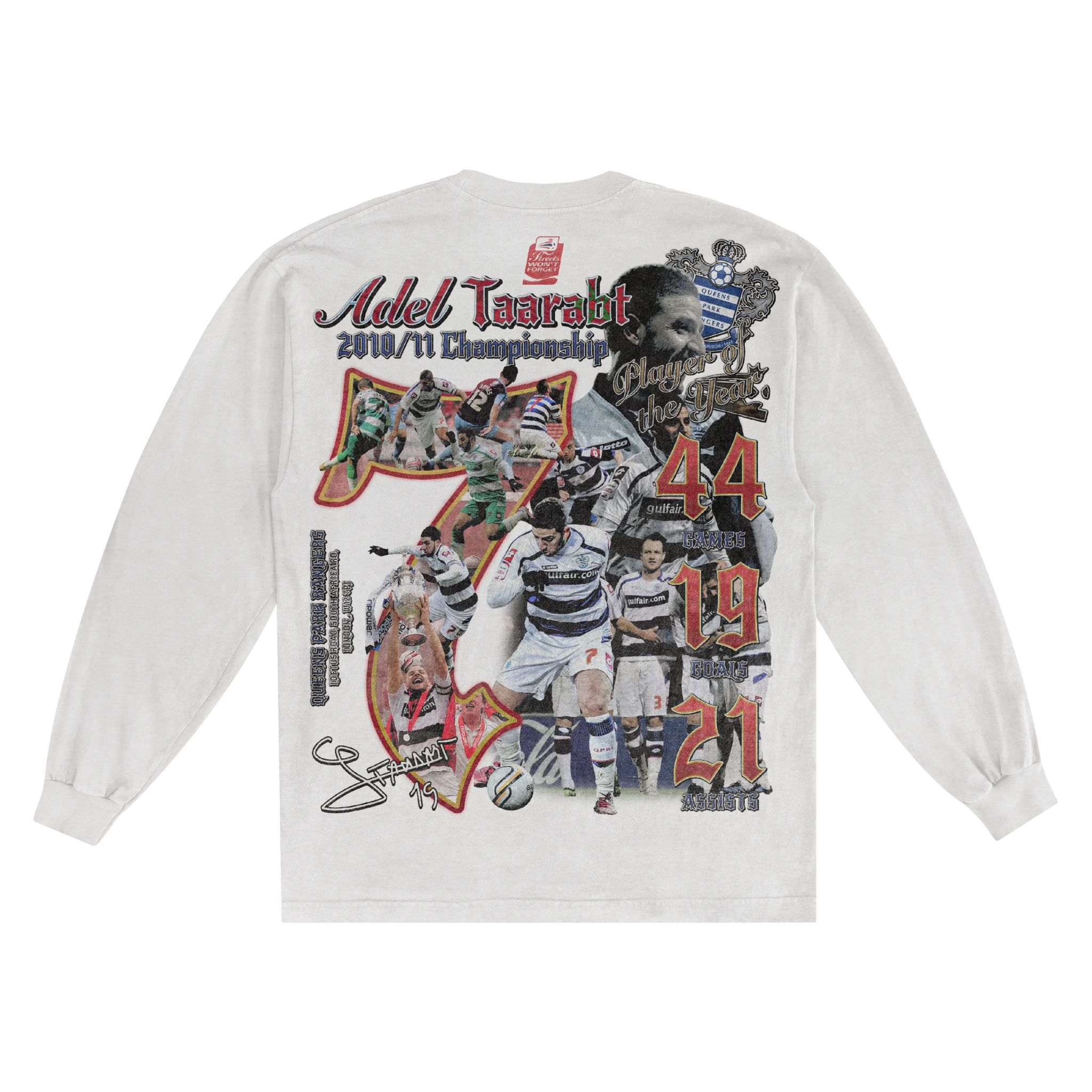 Adel Taarabt Classic Long Sleeved Tee - Greazy Tees