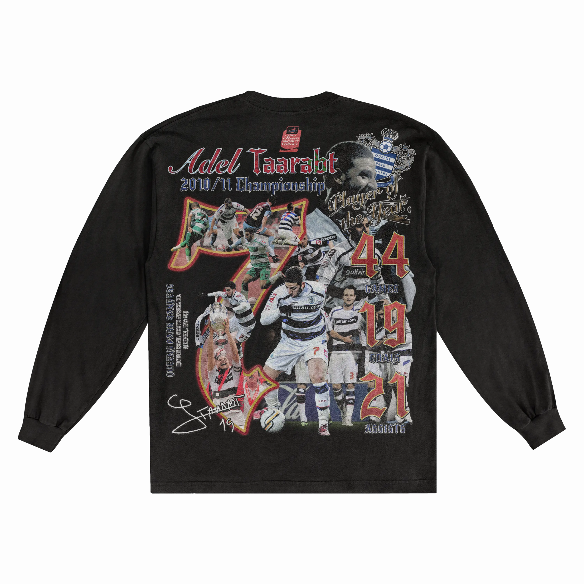 Adel Taarabt Classic Long Sleeved Tee - Greazy Tees