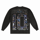 Adriano Inter Milan Classic Long Sleeved Tee - Greazy Tees