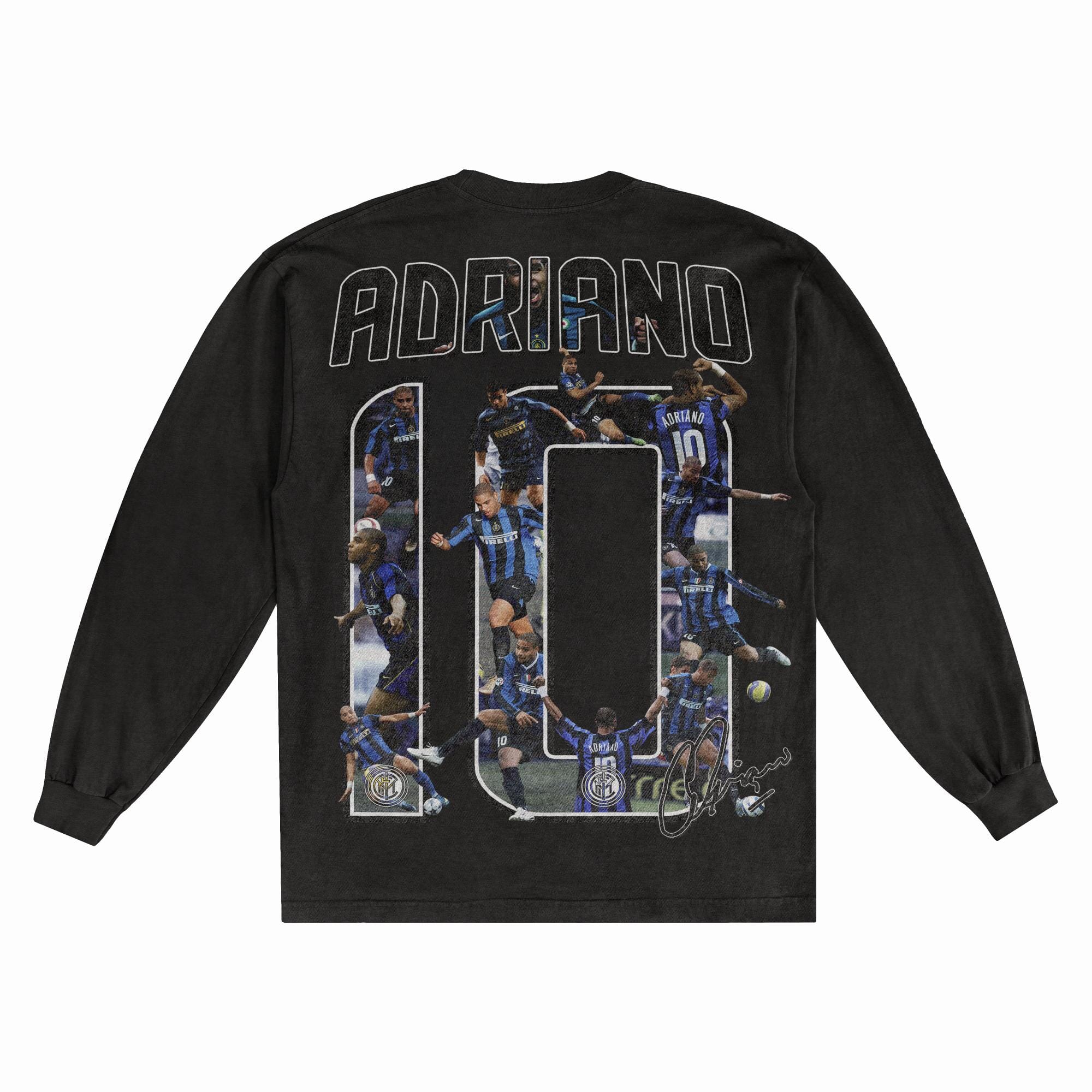 Adriano Inter Milan Classic Long Sleeved Tee - Greazy Tees