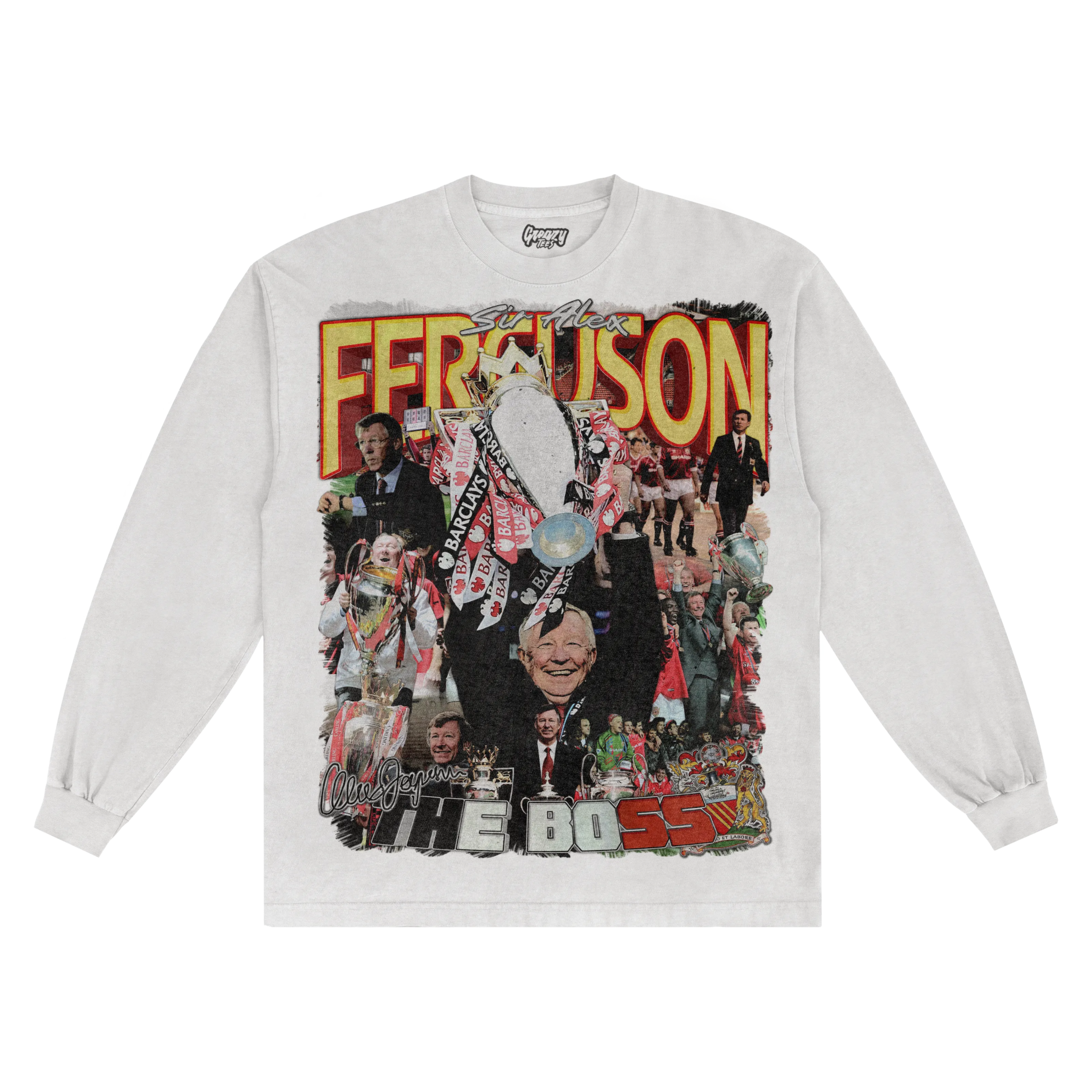 Alex Ferguson Long Sleeved Tee - Greazy Tees