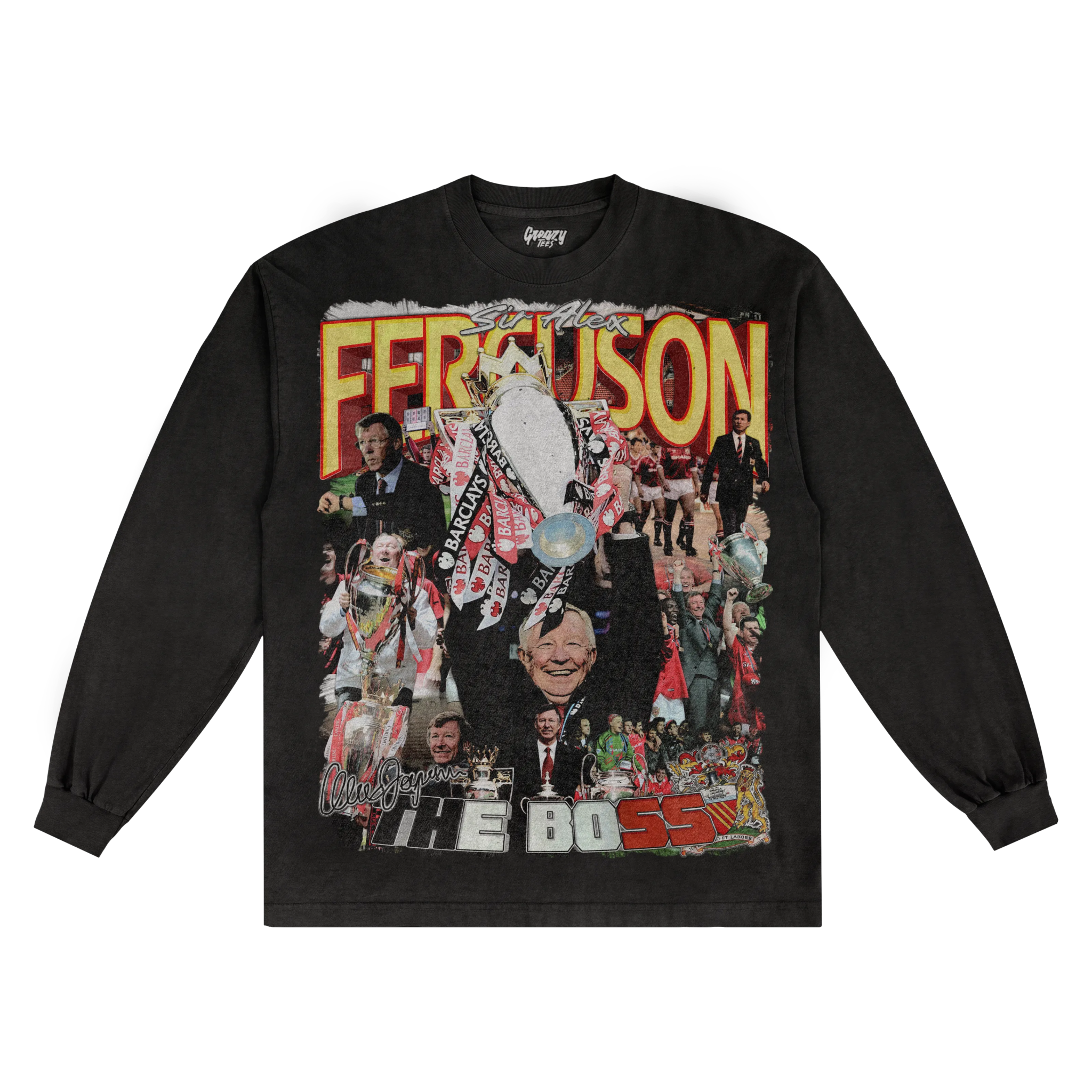 Alex Ferguson Long Sleeved Tee - Greazy Tees
