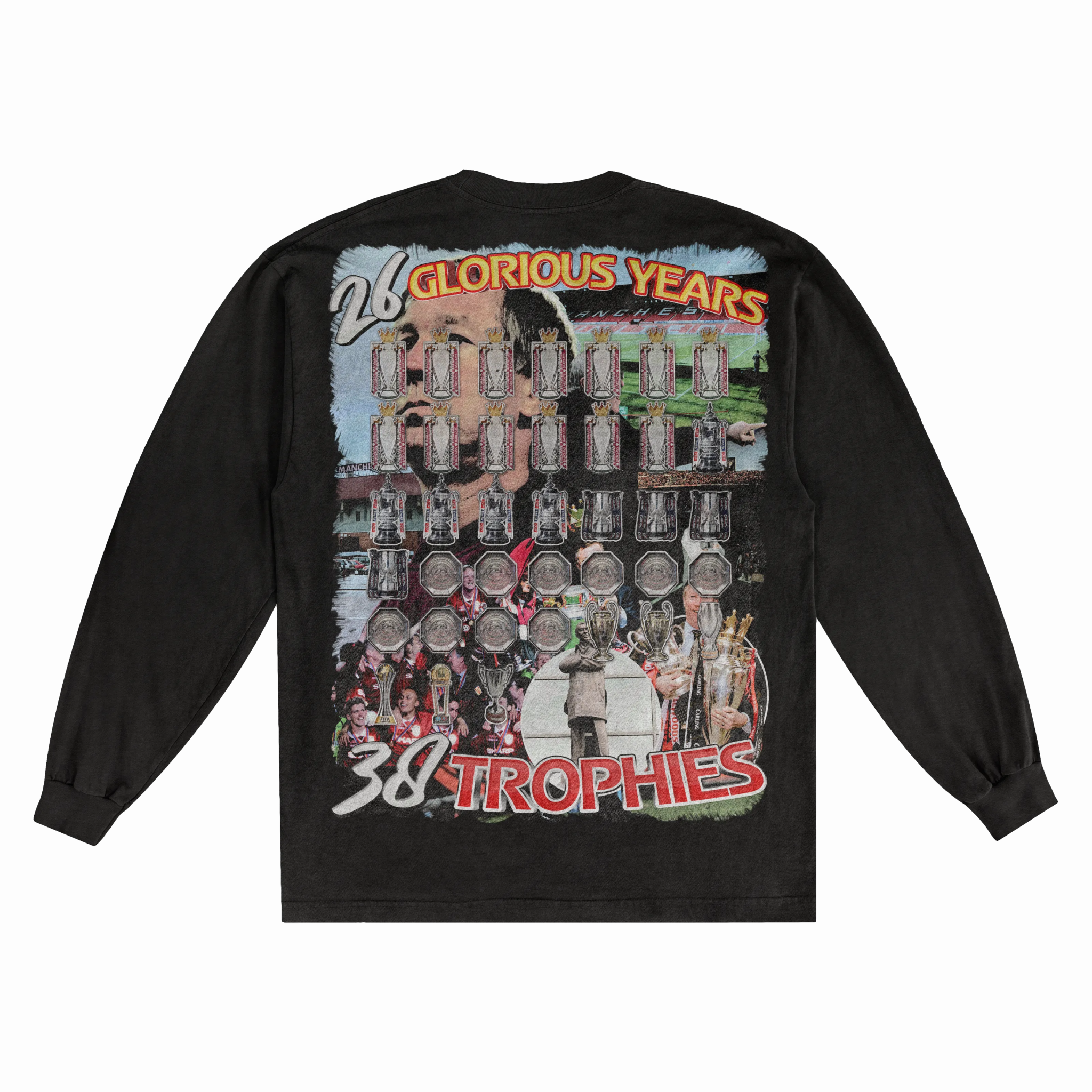 Alex Ferguson Long Sleeved Tee - Greazy Tees