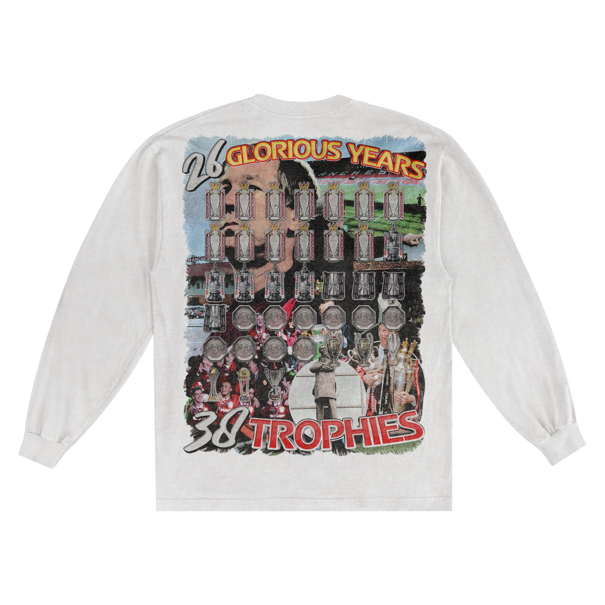 Alex Ferguson Long Sleeved Tee - Greazy Tees