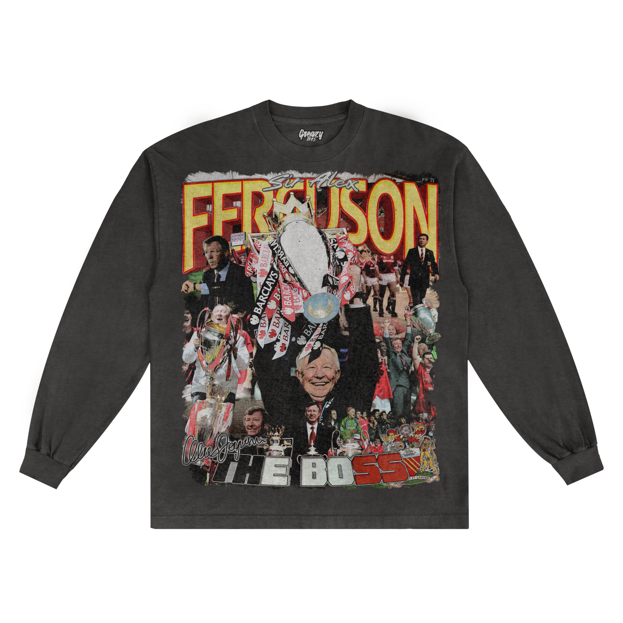 Alex Ferguson Long Sleeved Tee - Greazy Tees