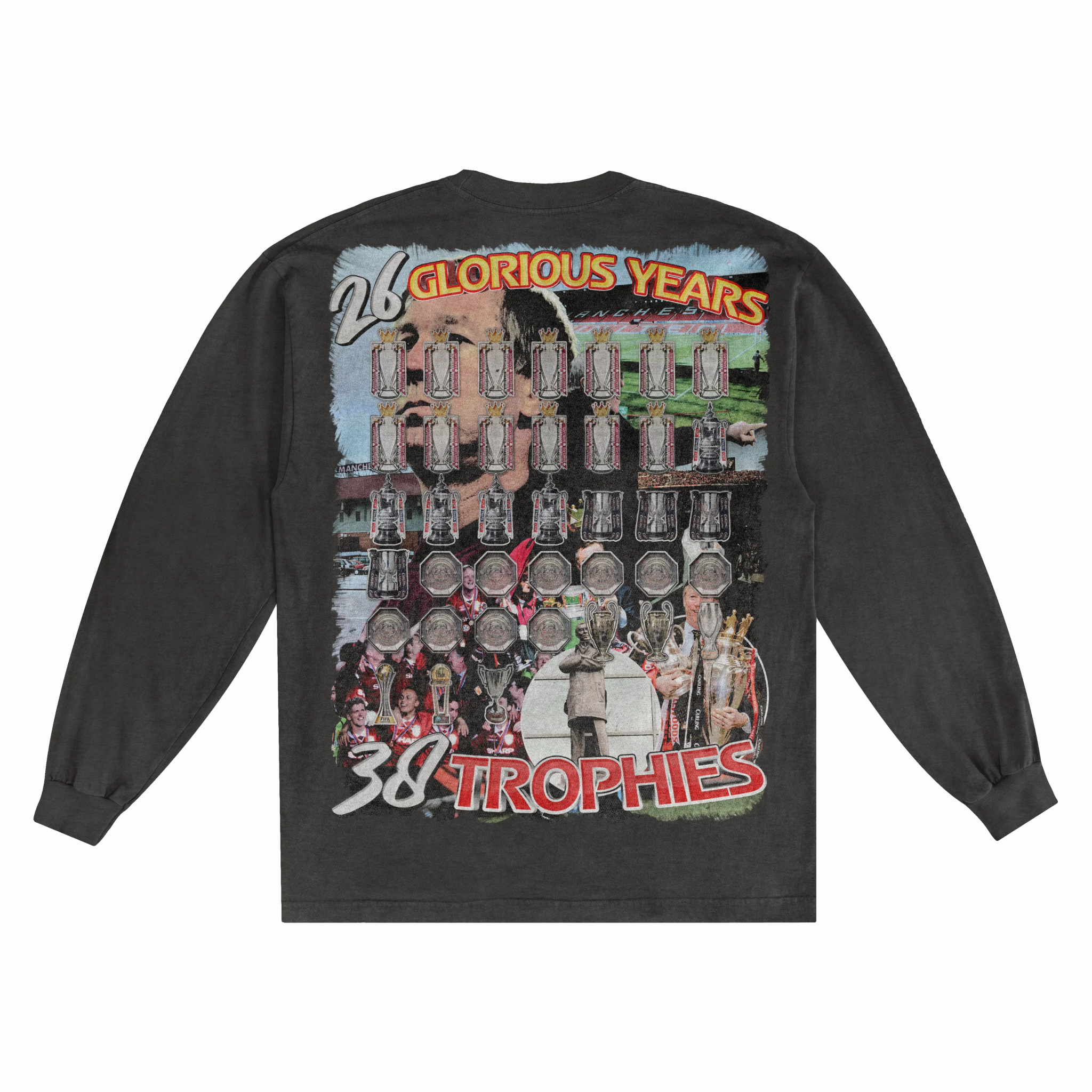 Alex Ferguson Long Sleeved Tee - Greazy Tees