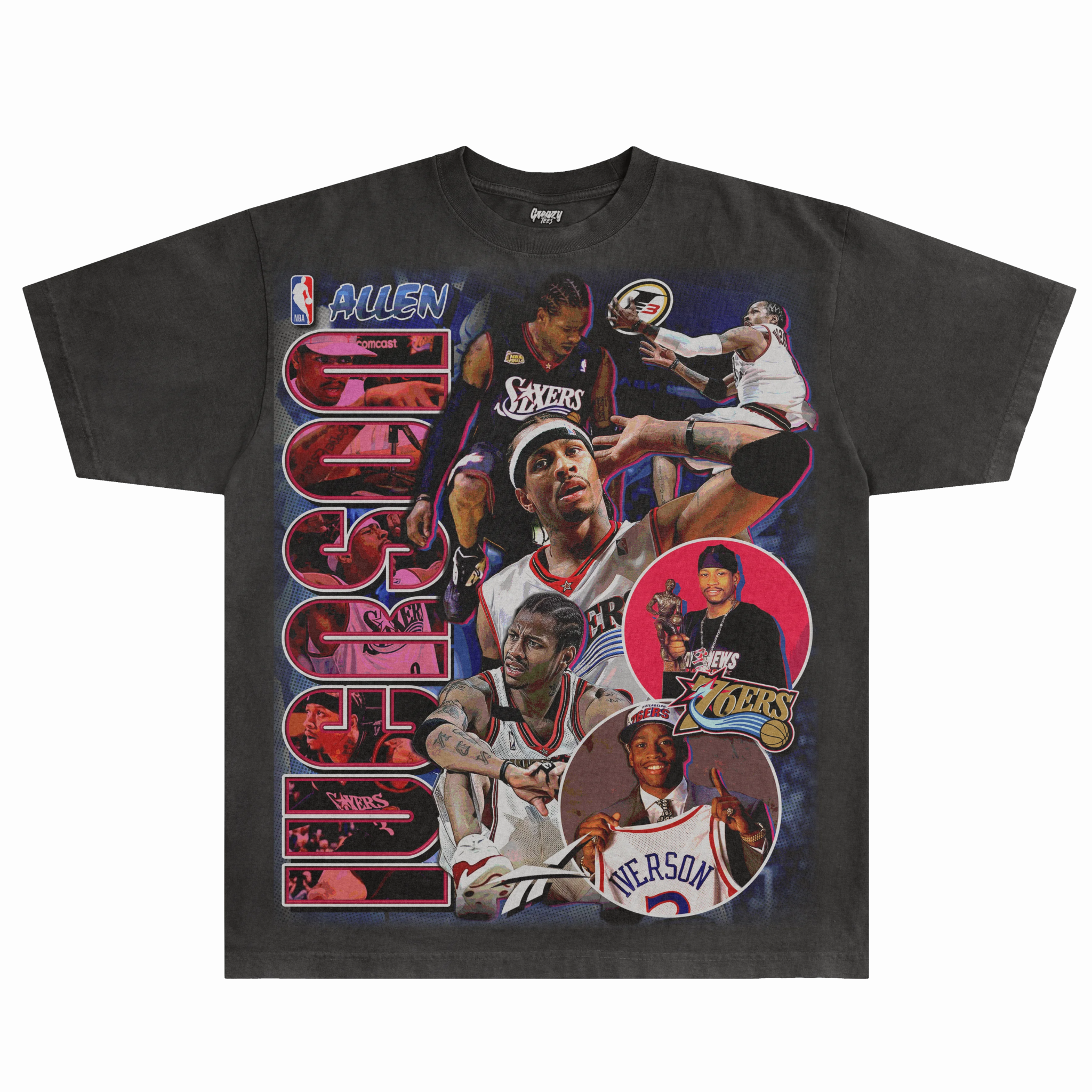 Allen Iverson 76ers Classic Tee - Greazy Tees