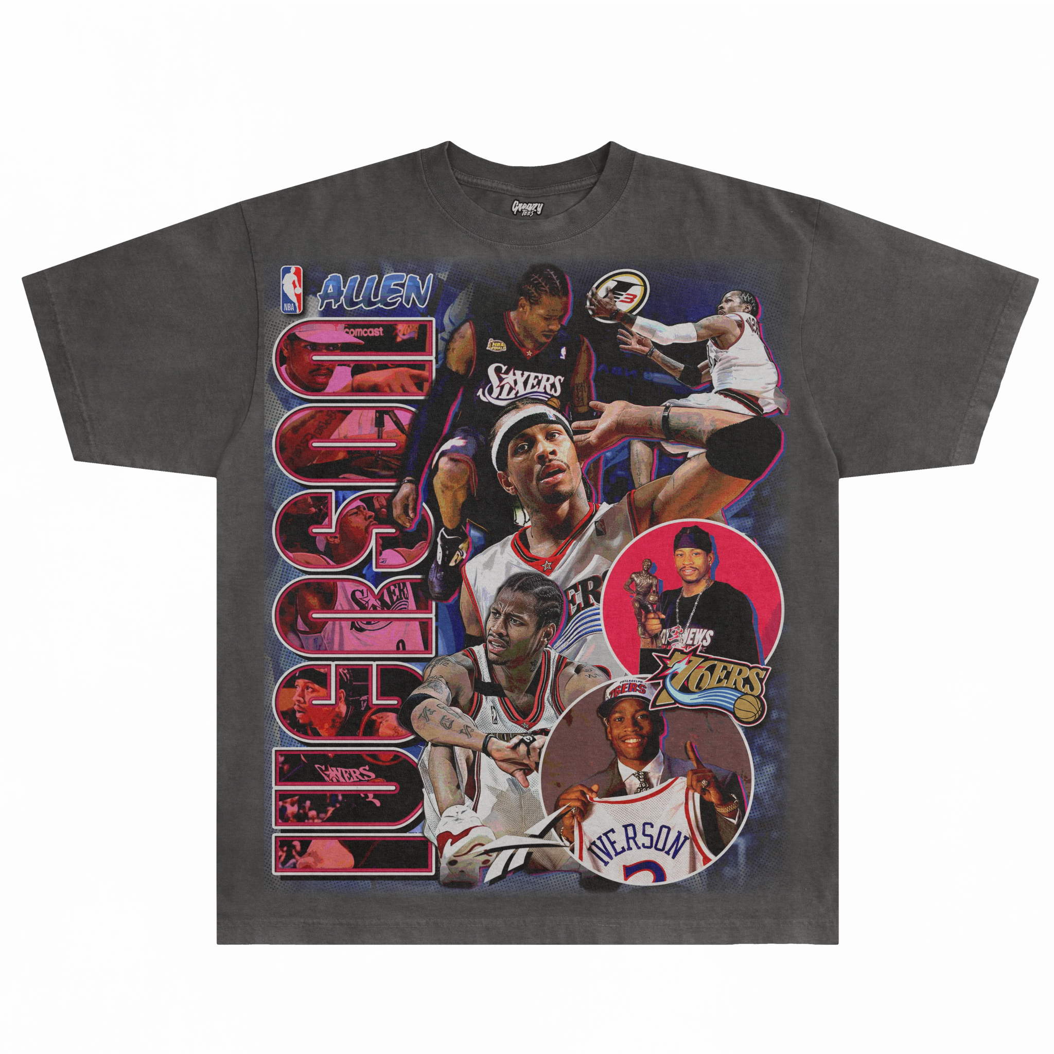 Allen Iverson 76ers Classic Tee - Greazy Tees