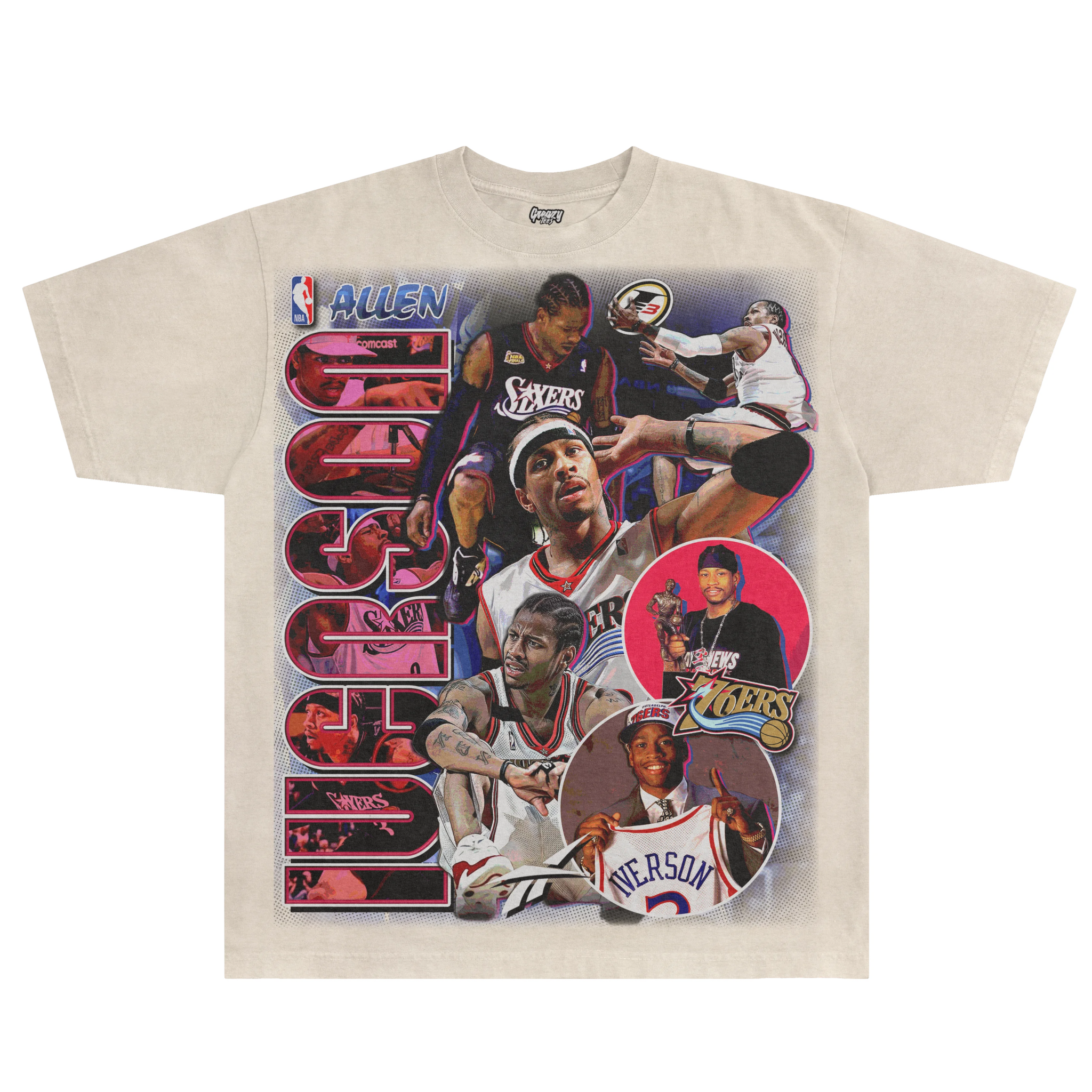 Allen Iverson 76ers Classic Tee - Greazy Tees