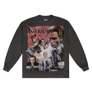 American Psycho Long Sleeved Tee - Greazy Tees