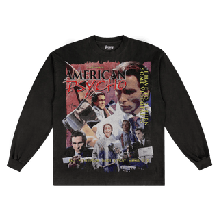 American Psycho Long Sleeved Tee - Greazy Tees