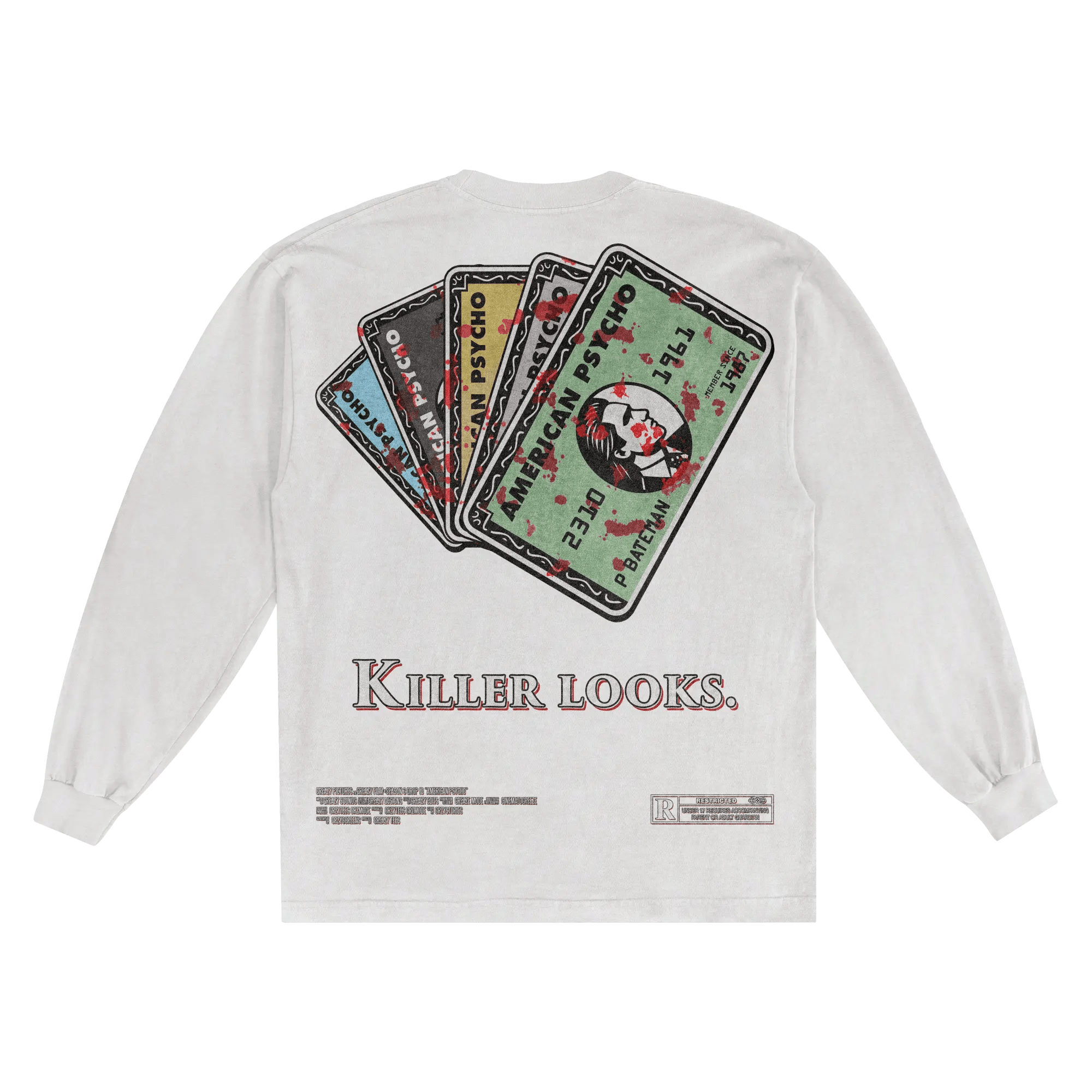 American Psycho Long Sleeved Tee - Greazy Tees