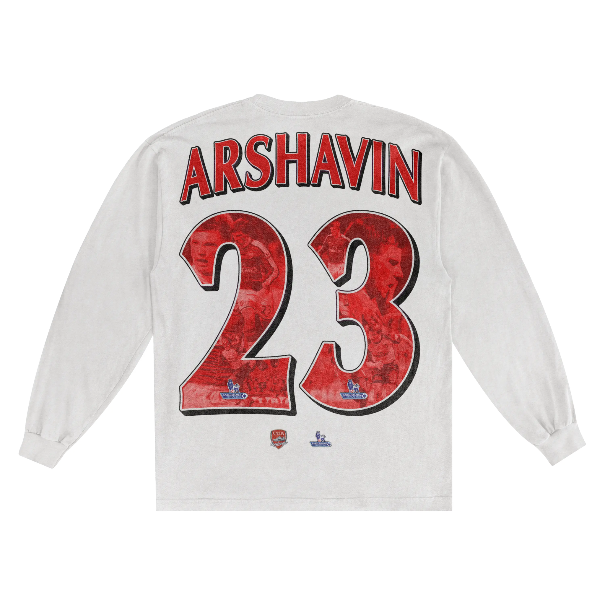 Andrey Arshavin Barclaysman Long Sleeved Tee - Greazy Tees