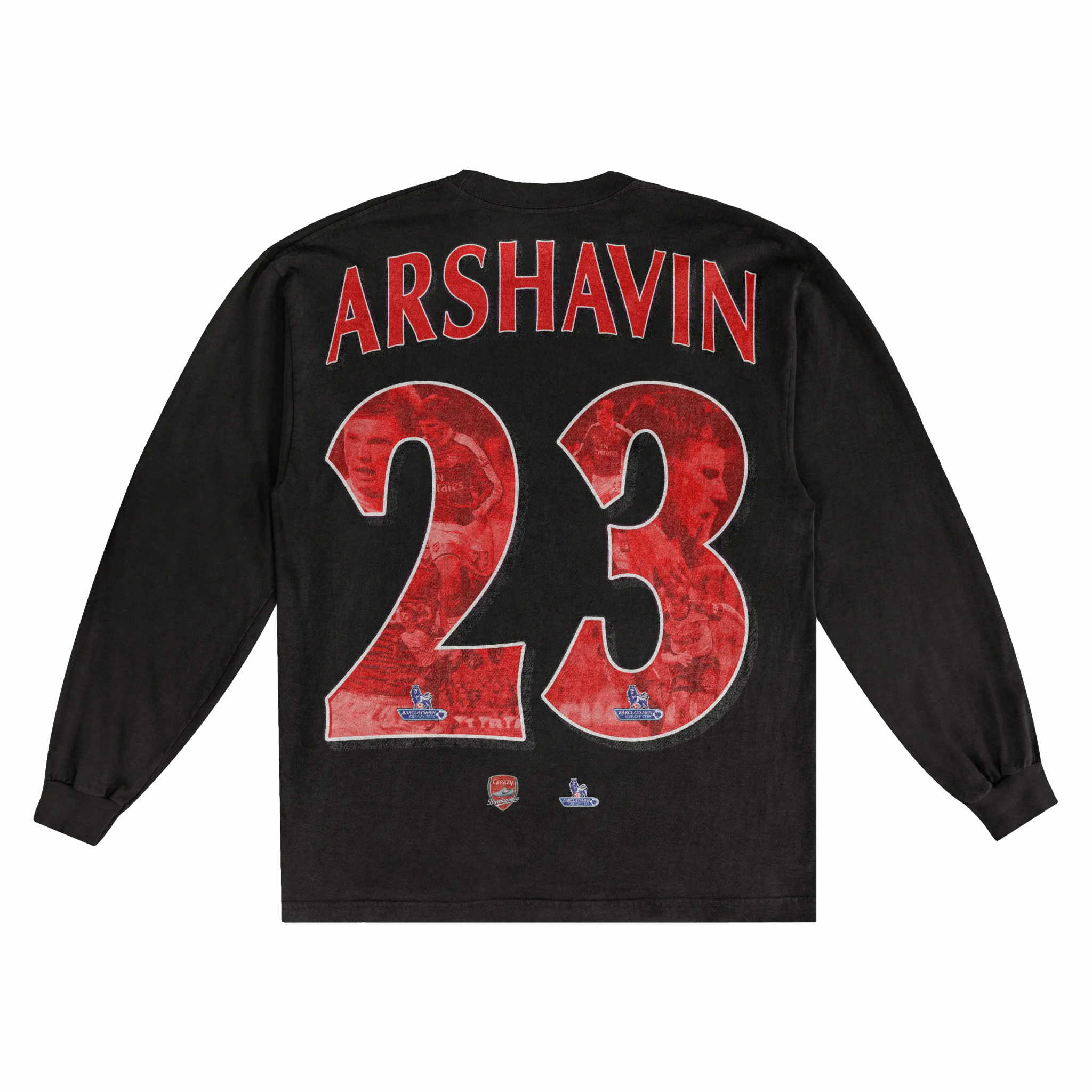 Andrey Arshavin Barclaysman Long Sleeved Tee - Greazy Tees