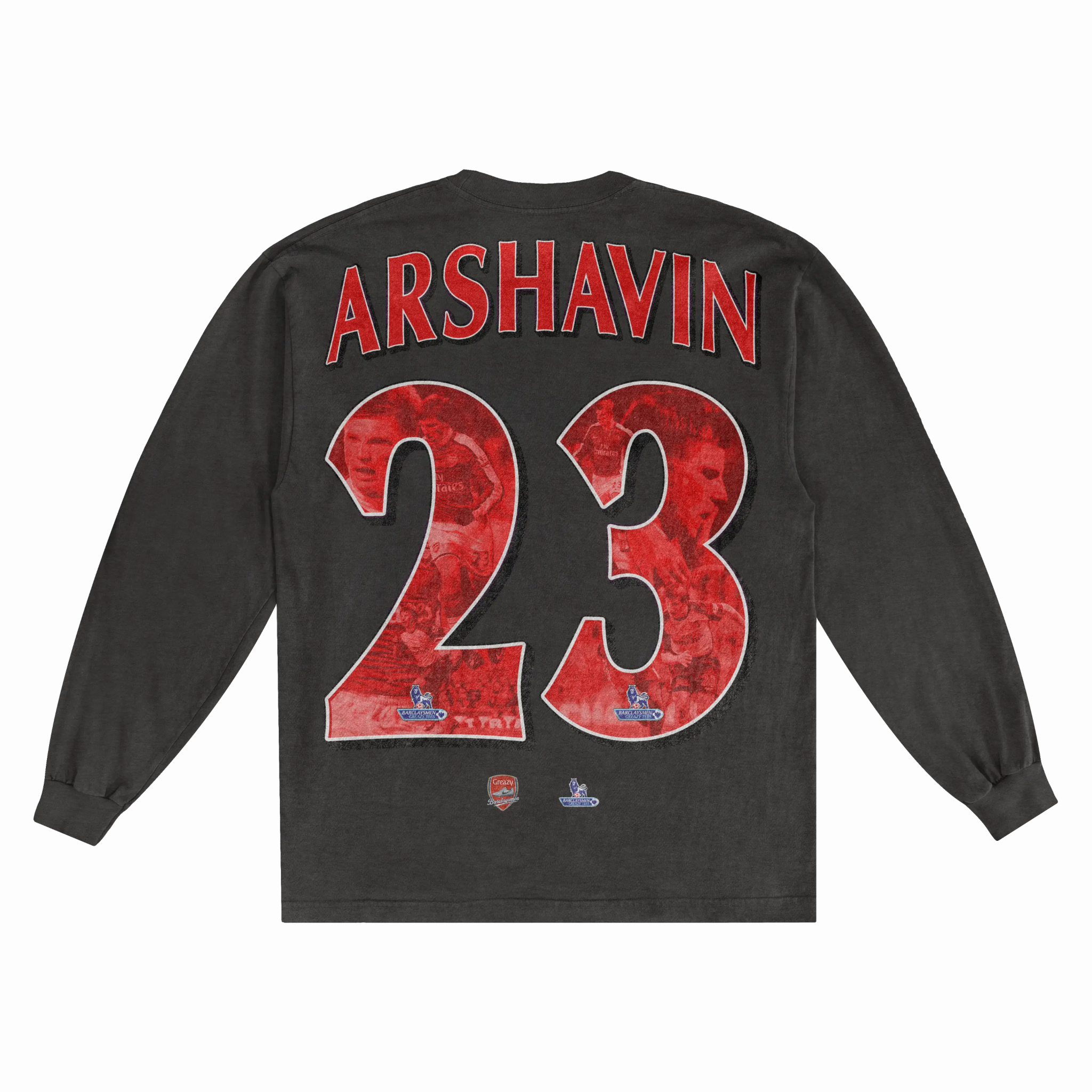 Andrey Arshavin Barclaysman Long Sleeved Tee - Greazy Tees