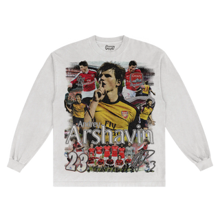 Andrey Arshavin Barclaysman Long Sleeved Tee - Greazy Tees