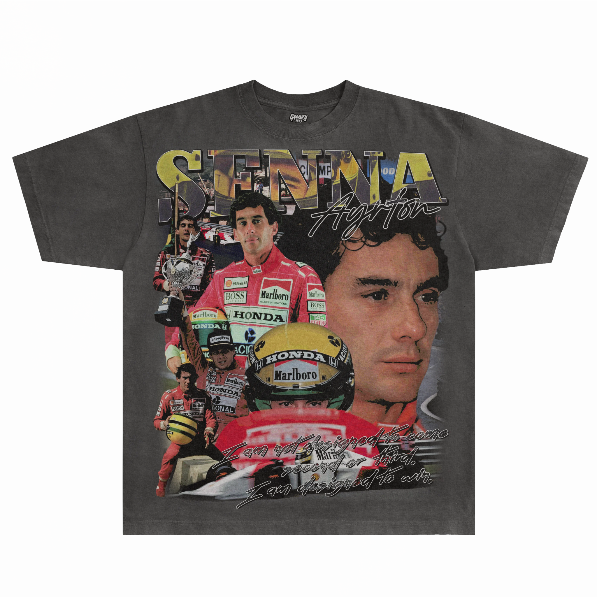 Ayrton Senna Tee - Greazy Tees