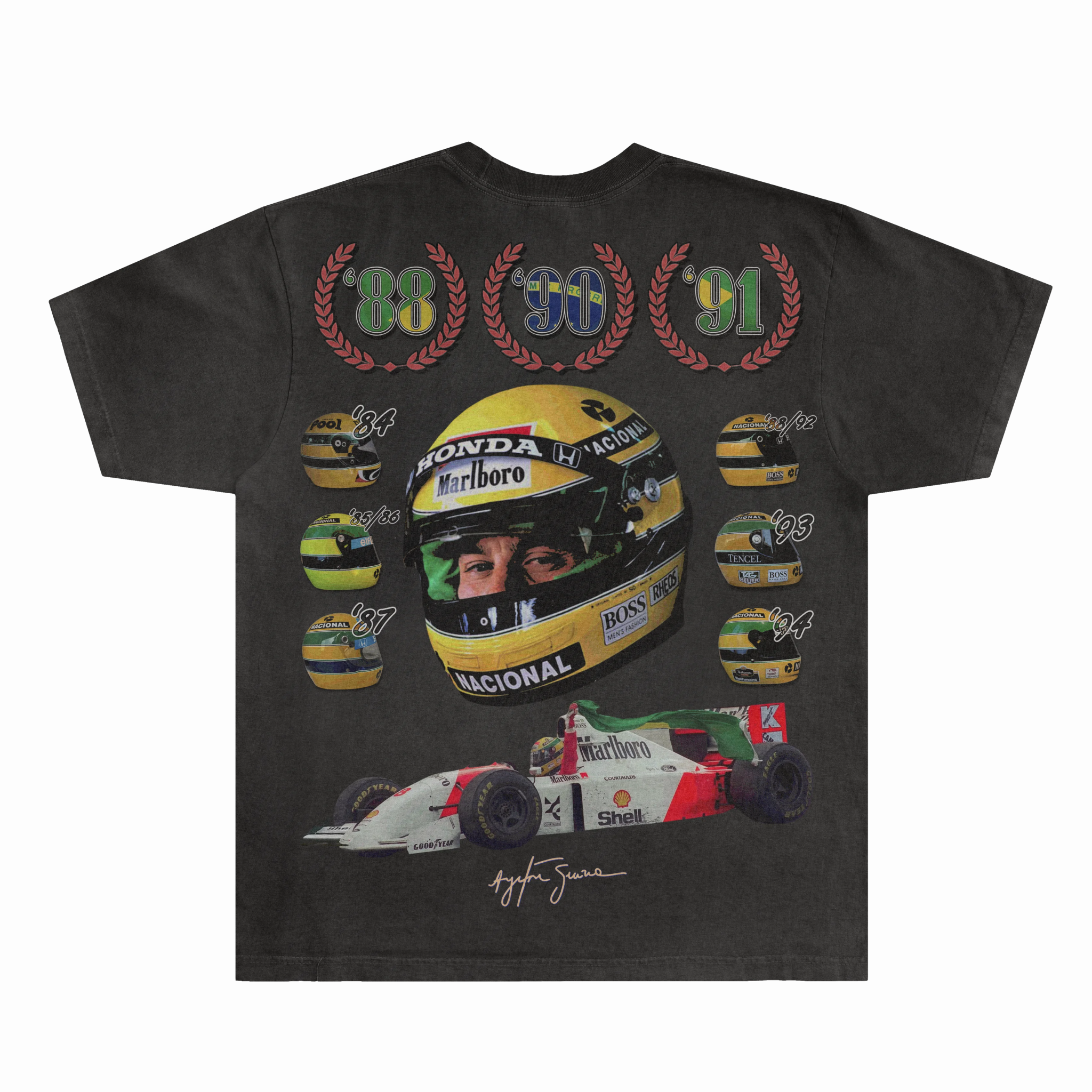 Ayrton Senna Tee - Greazy Tees