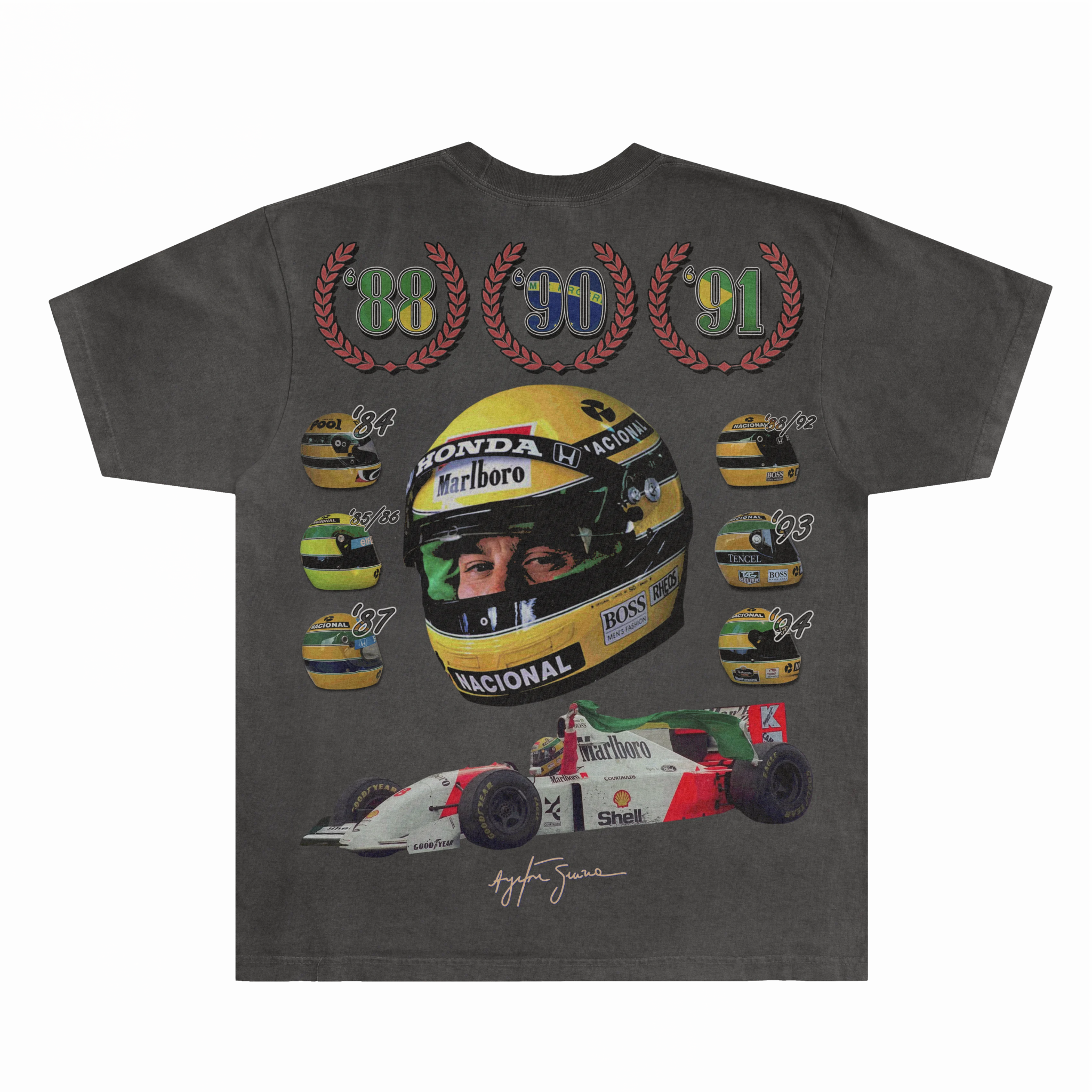 Ayrton Senna Tee - Greazy Tees