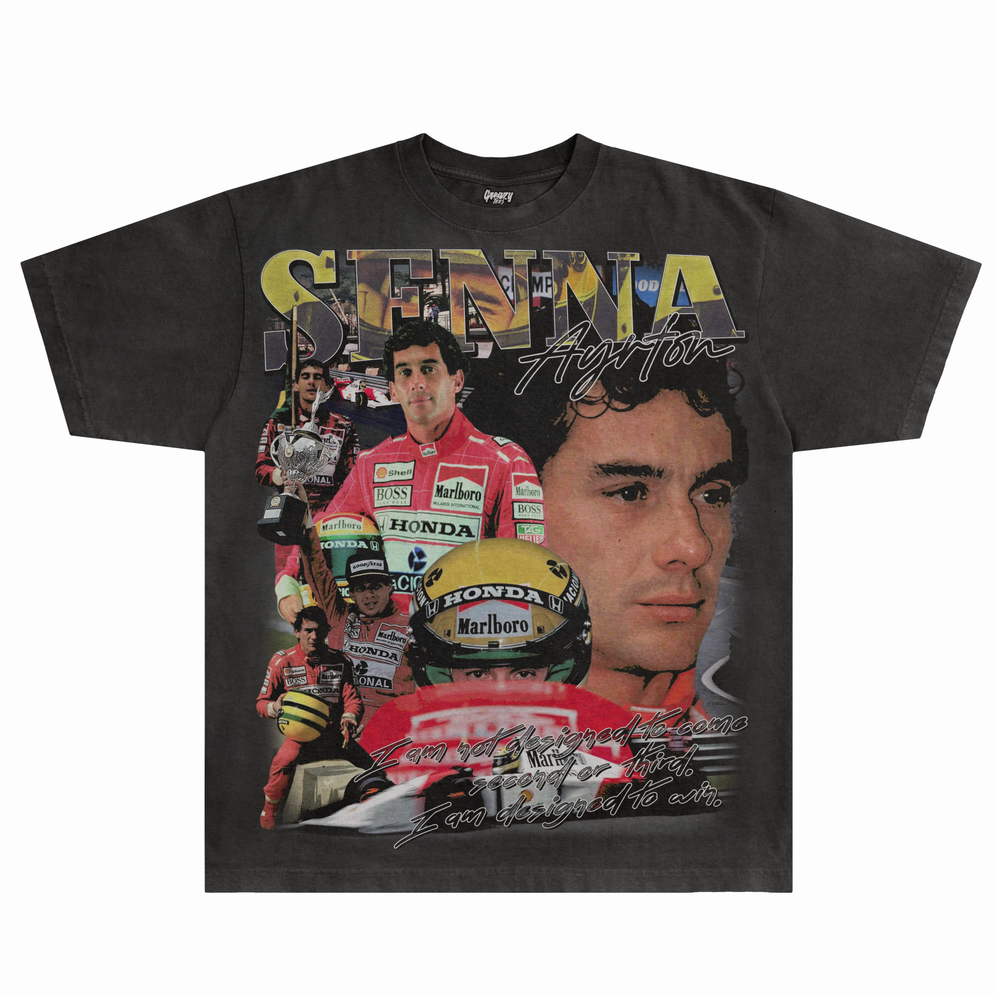 Ayrton Senna Tee - Greazy Tees