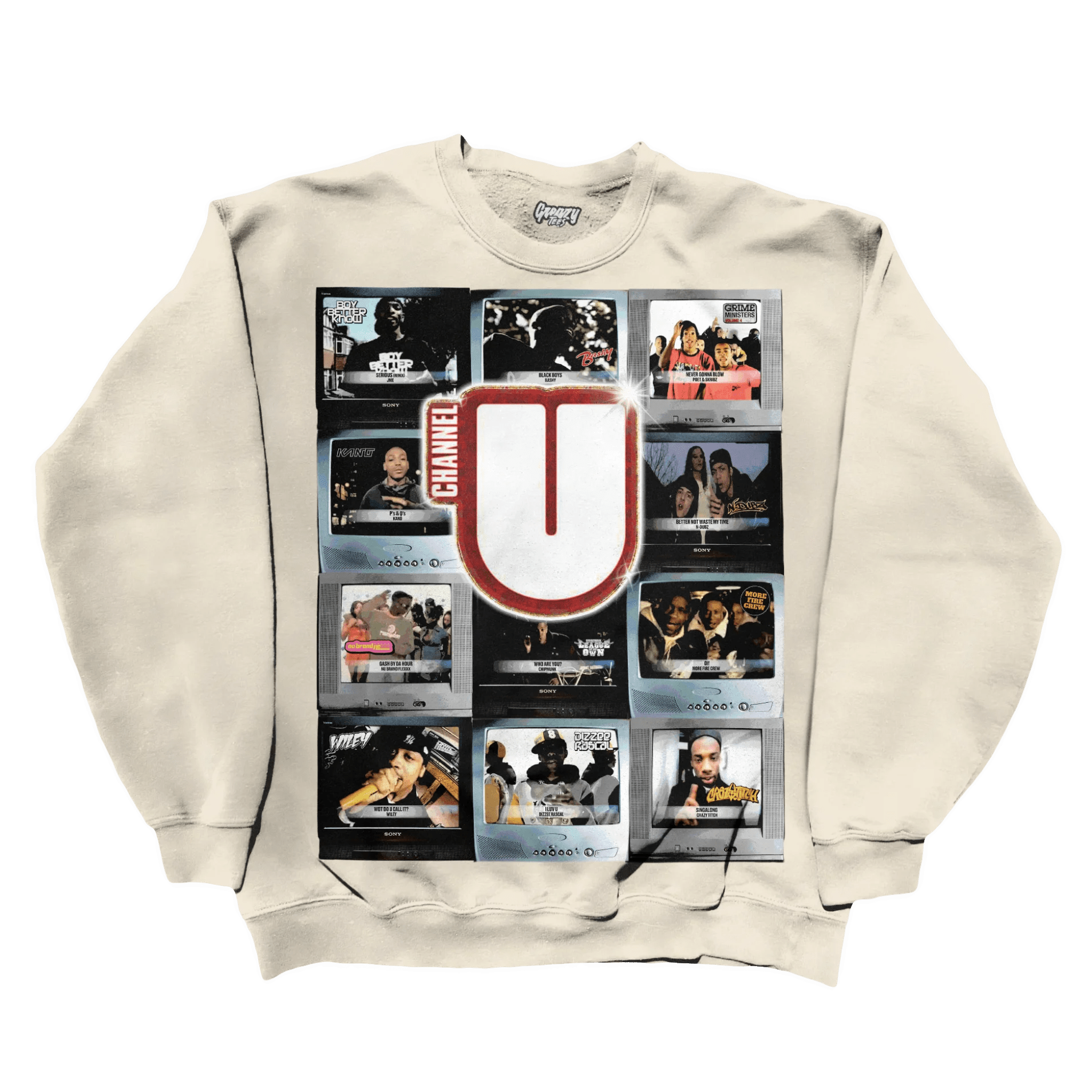 Channel U Sweatshirt - Greazy Tees