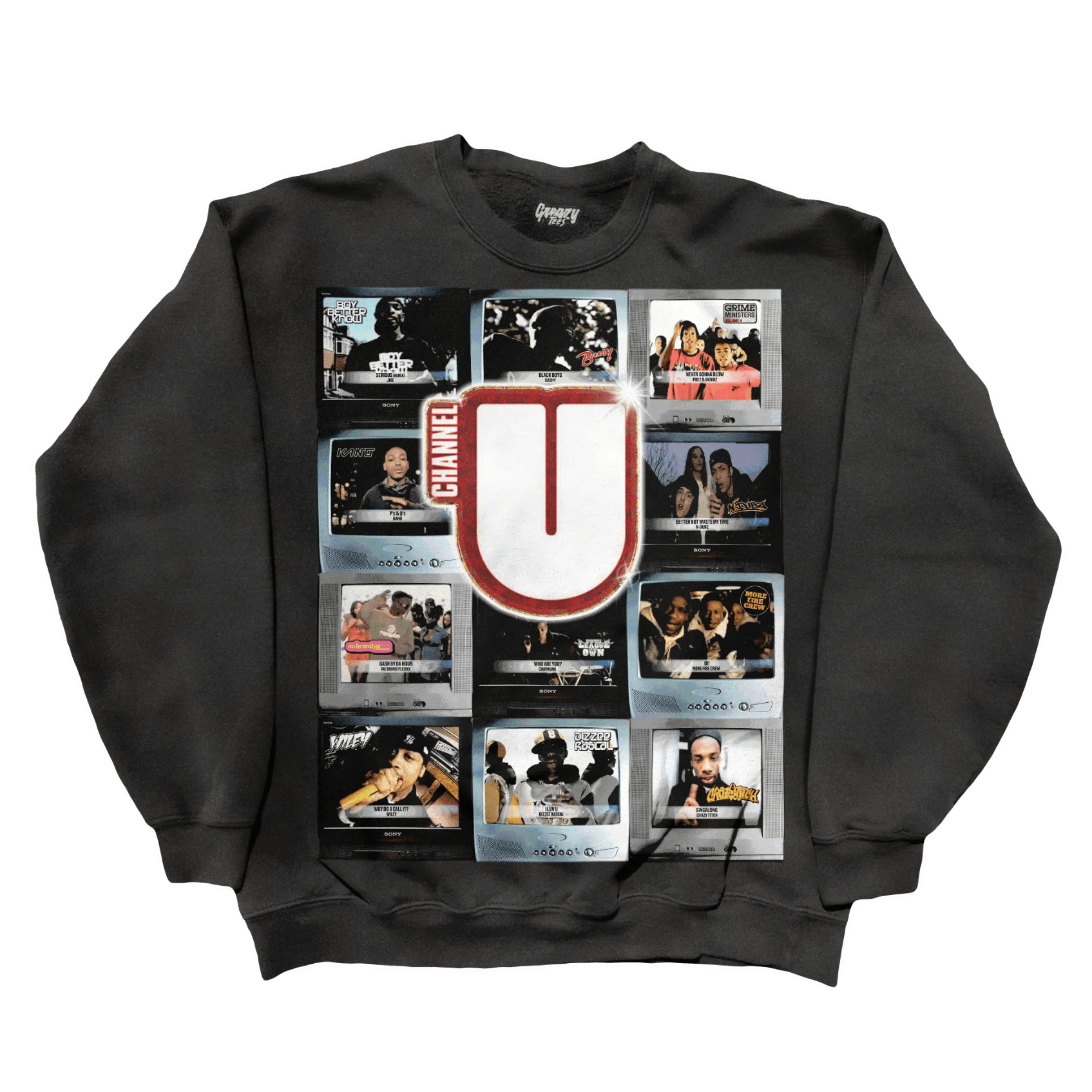 Channel U Sweatshirt - Greazy Tees