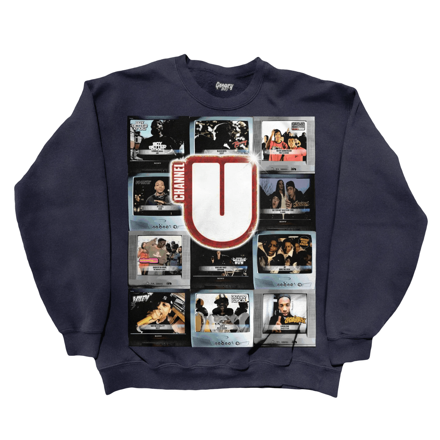 Channel U Sweatshirt - Greazy Tees