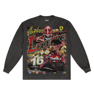 Charles Leclerc '25 Long Sleeved Tee - Greazy Tees