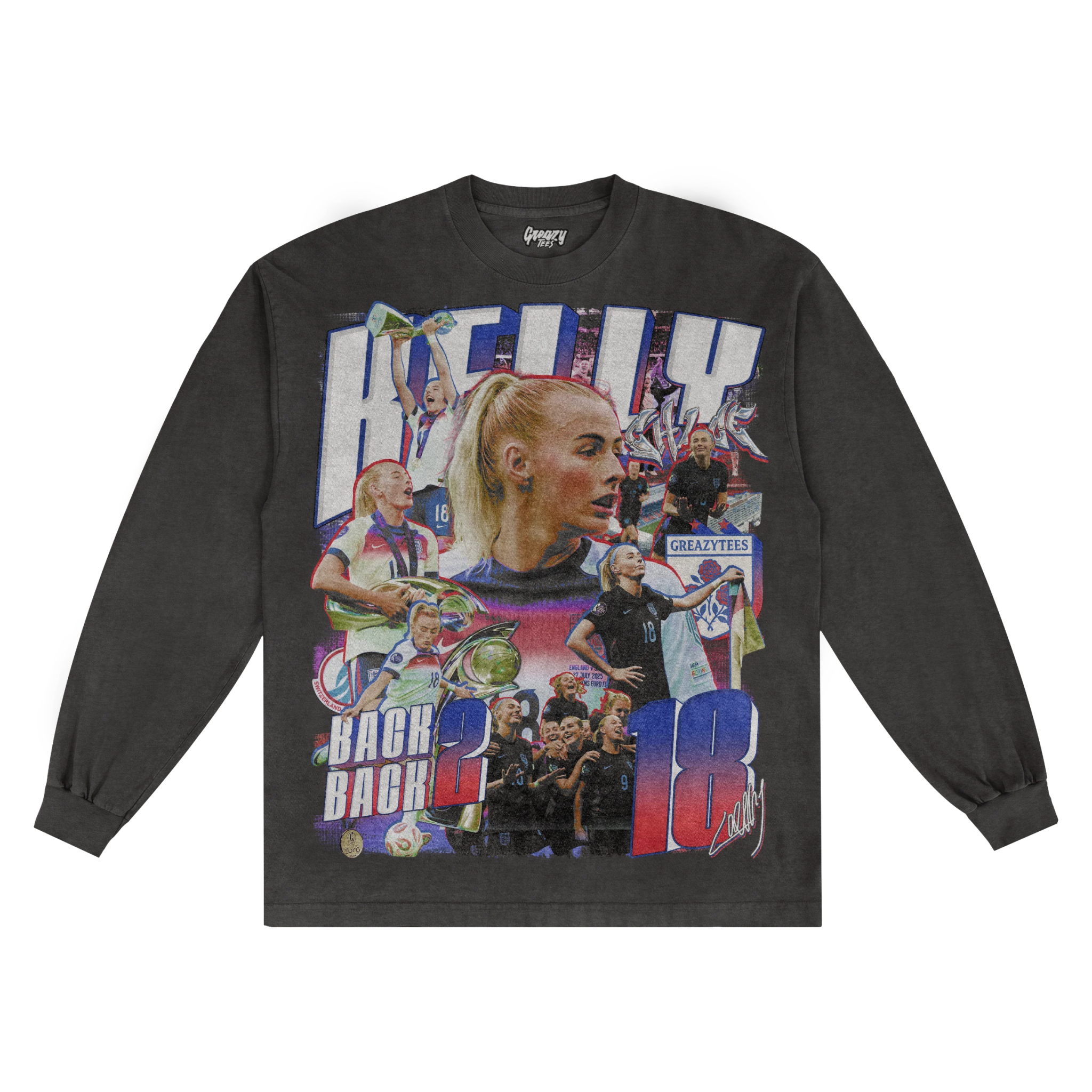 Chloe Kelly Long Sleeved Tee - Greazy Tees