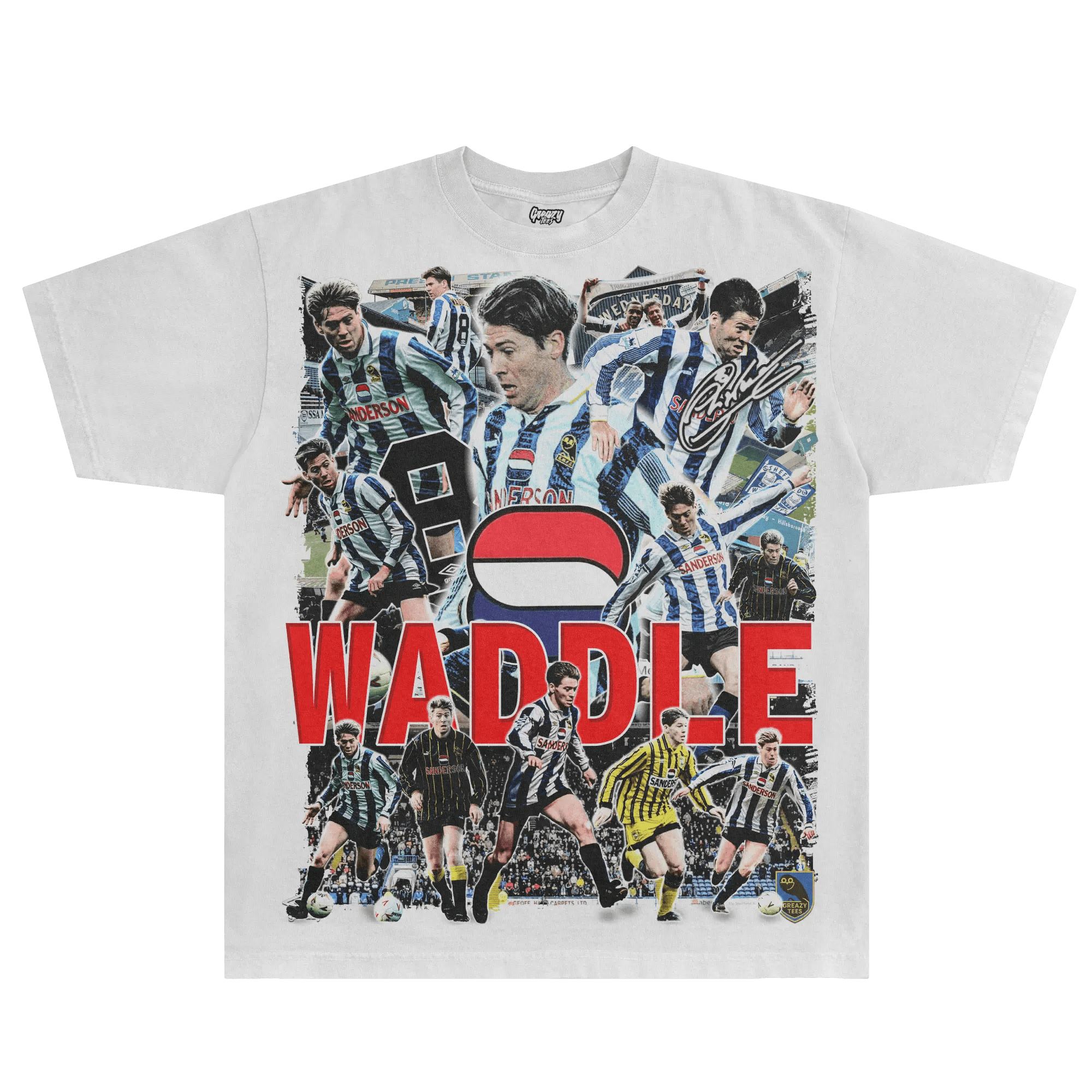 Chris Waddle Sheffield Wednesday Tee - Greazy Tees