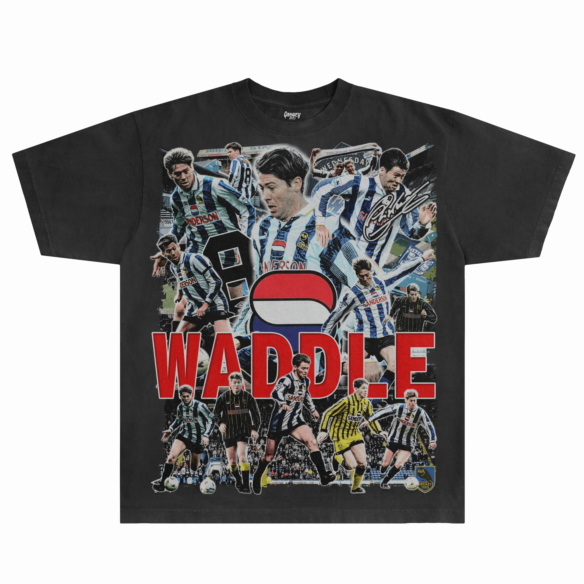 Chris Waddle Sheffield Wednesday Tee - Greazy Tees