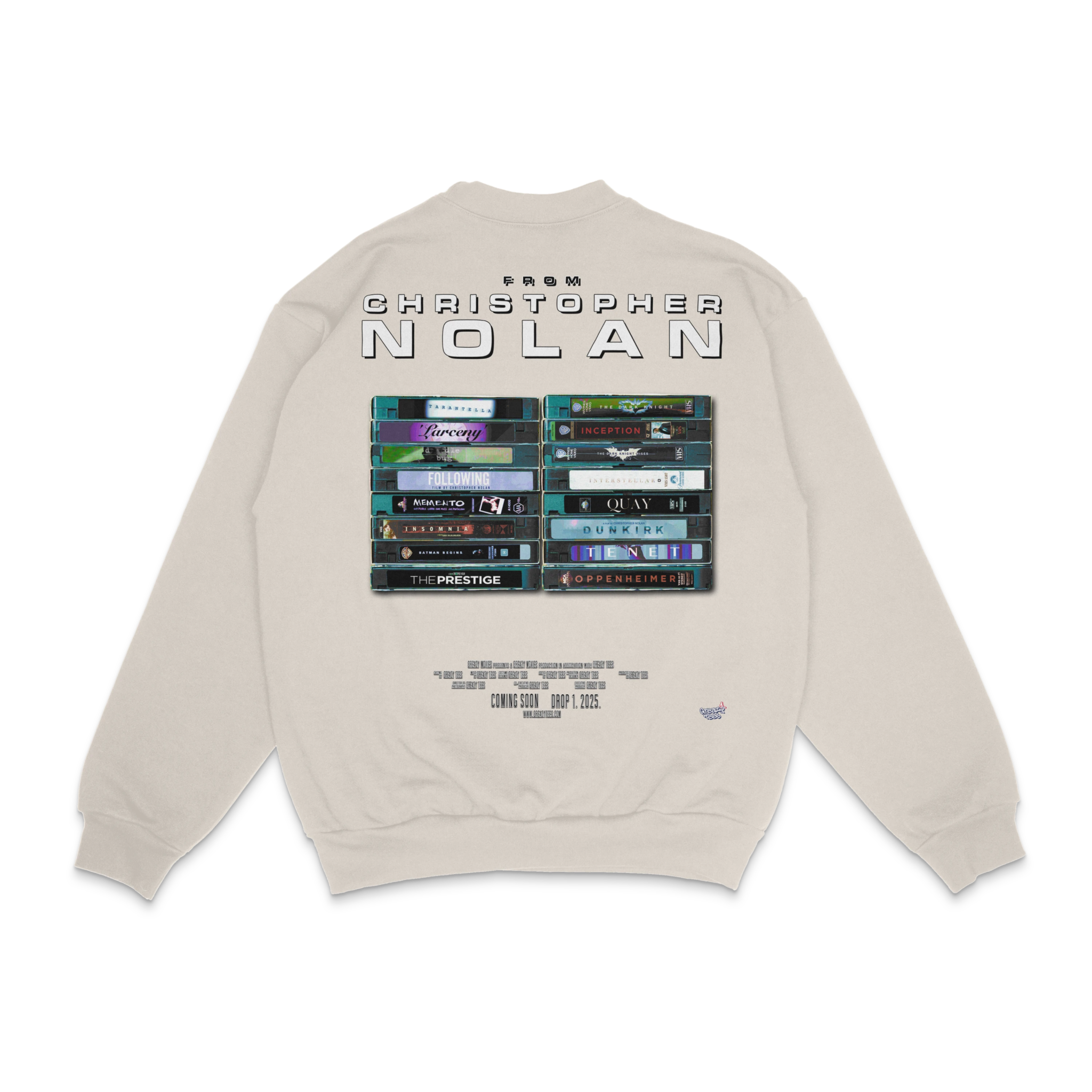 Christopher Nolan Crewneck Sweatshirt - Greazy Tees