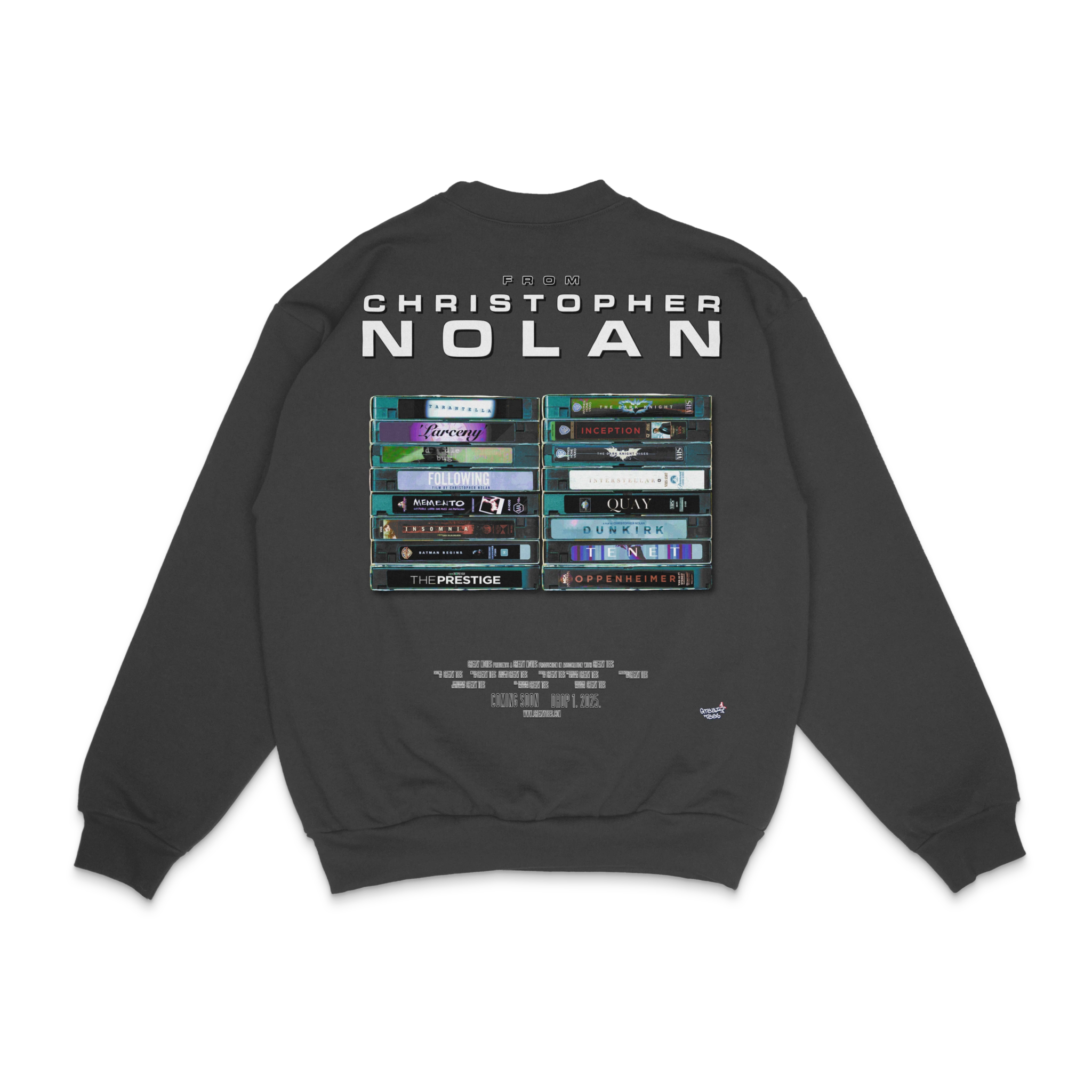 Christopher Nolan Crewneck Sweatshirt - Greazy Tees