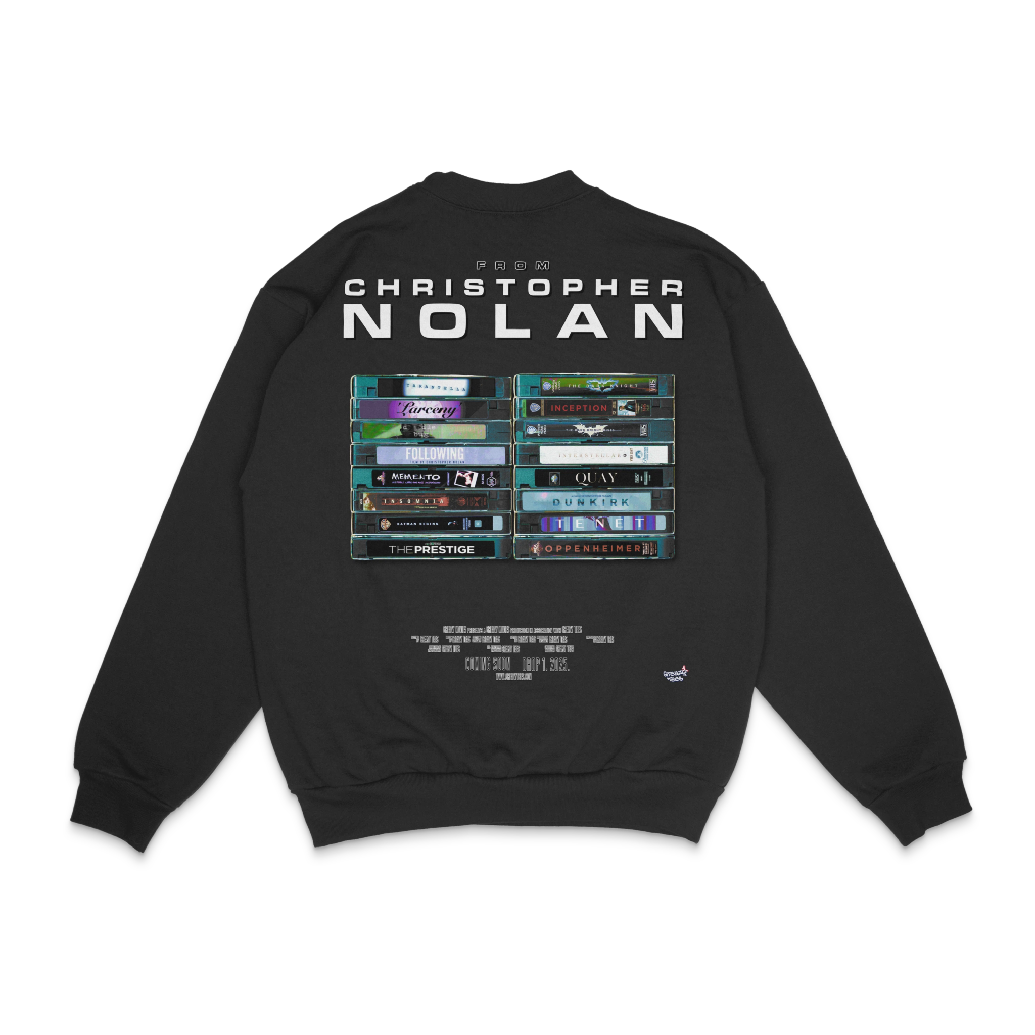 Christopher Nolan Crewneck Sweatshirt - Greazy Tees