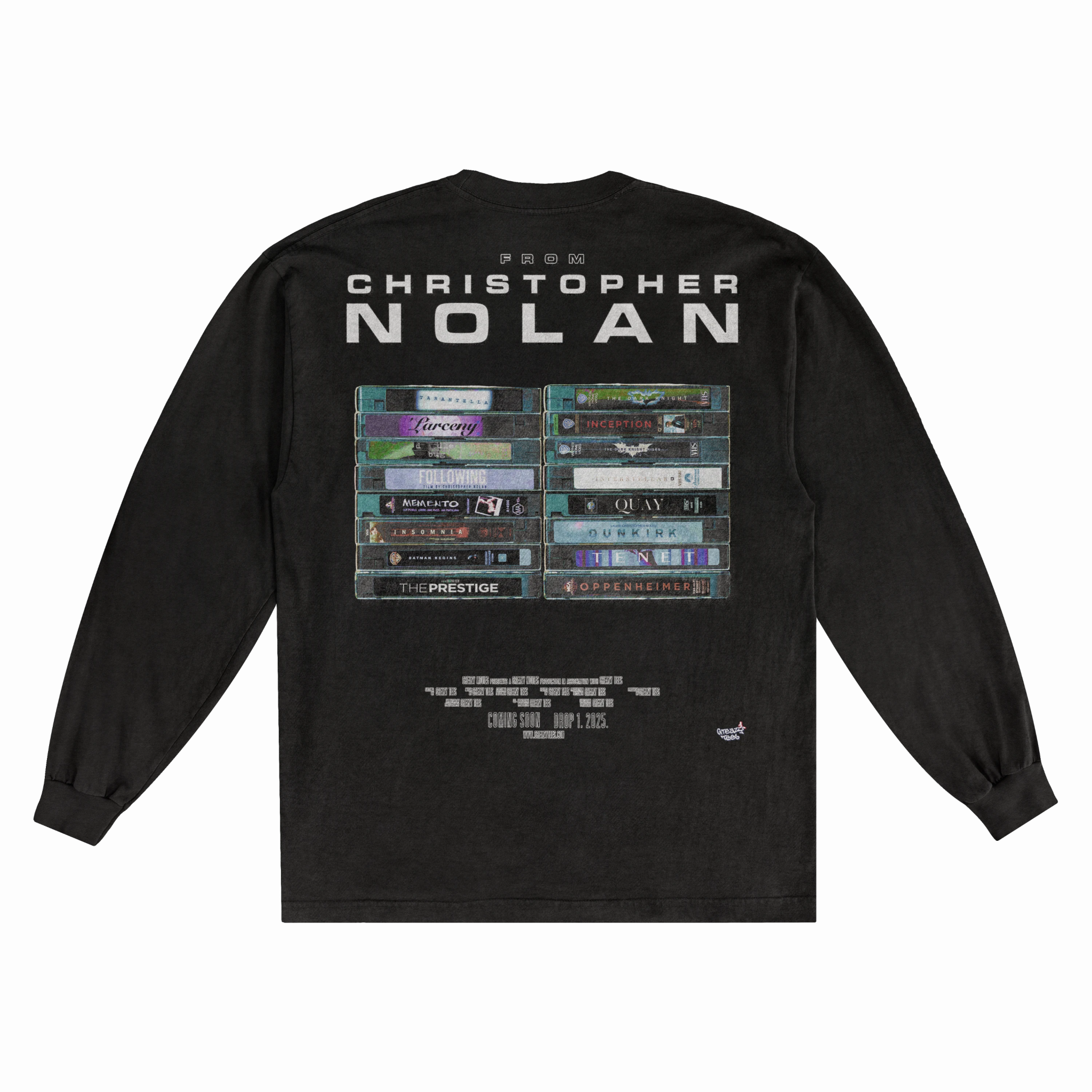 Christopher Nolan Long Sleeved Tee - Greazy Tees