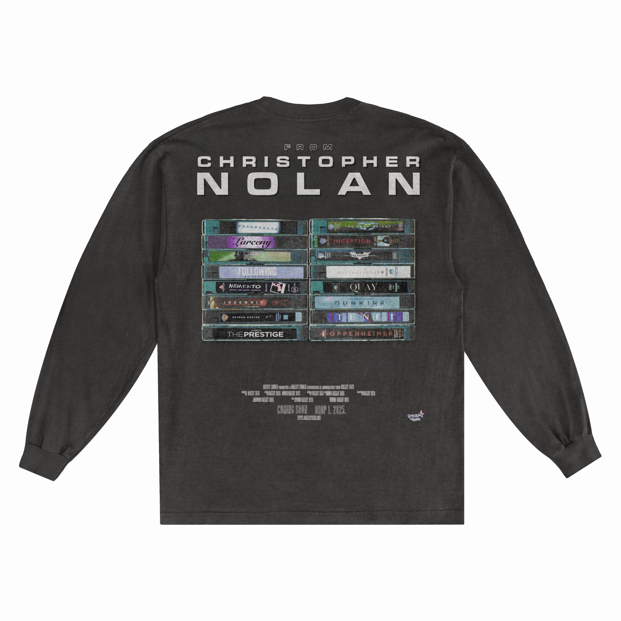 Christopher Nolan Long Sleeved Tee - Greazy Tees