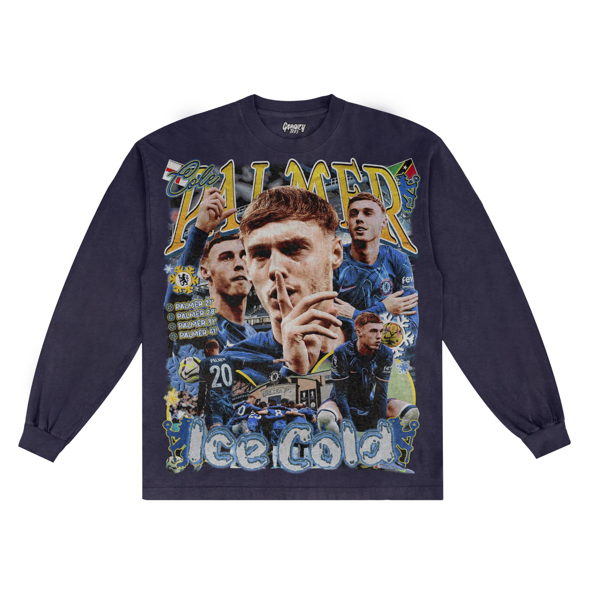 Cole Palmer Chelsea Long Sleeved Tee - Greazy Tees