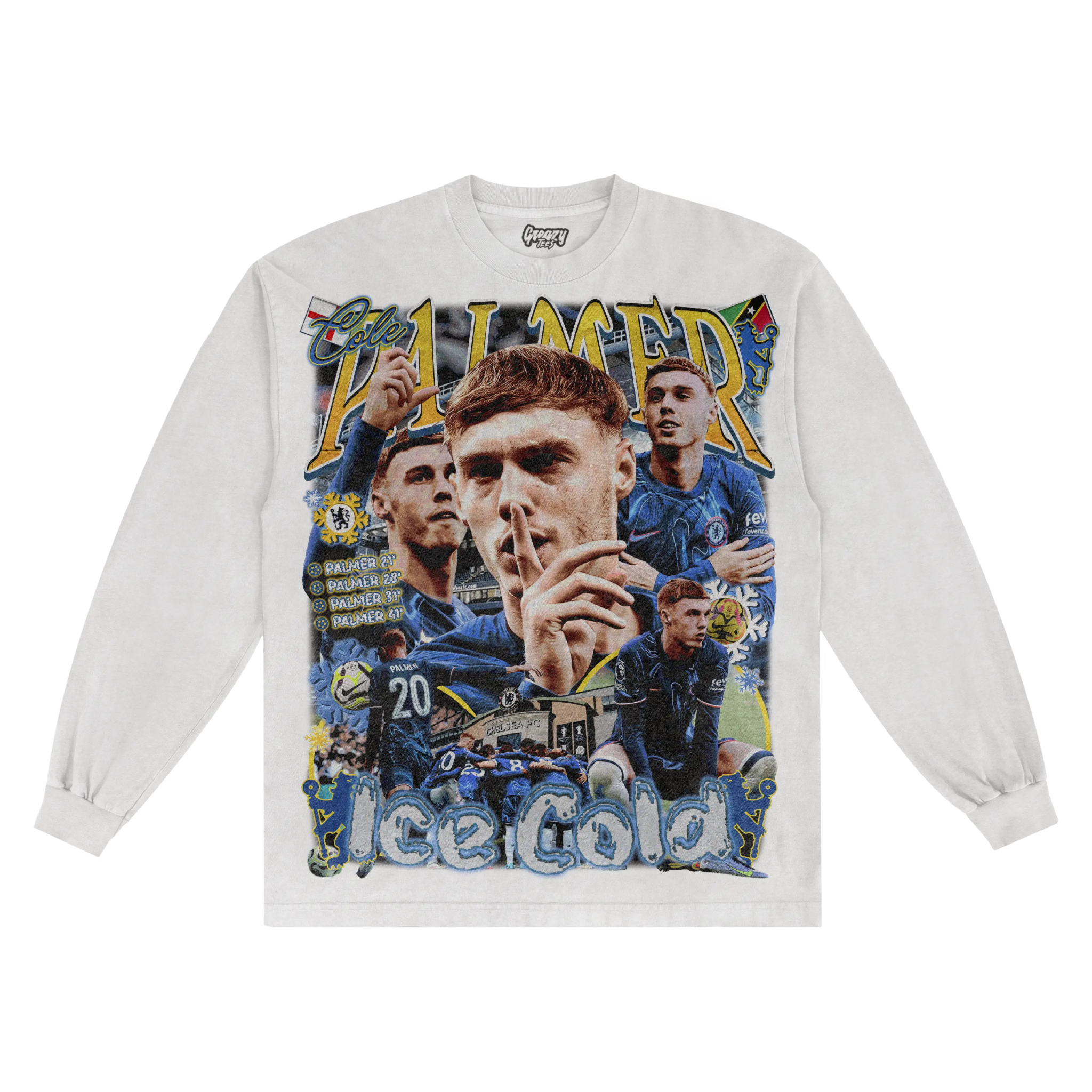 Cole Palmer Chelsea Long Sleeved Tee - Greazy Tees