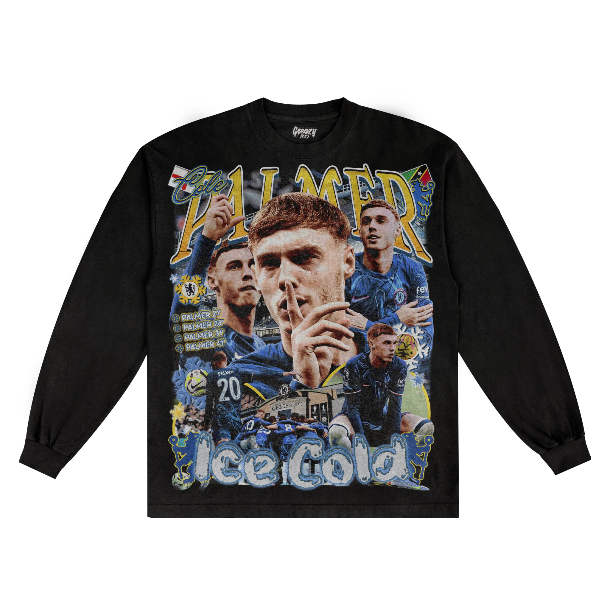 Cole Palmer Chelsea Long Sleeved Tee - Greazy Tees