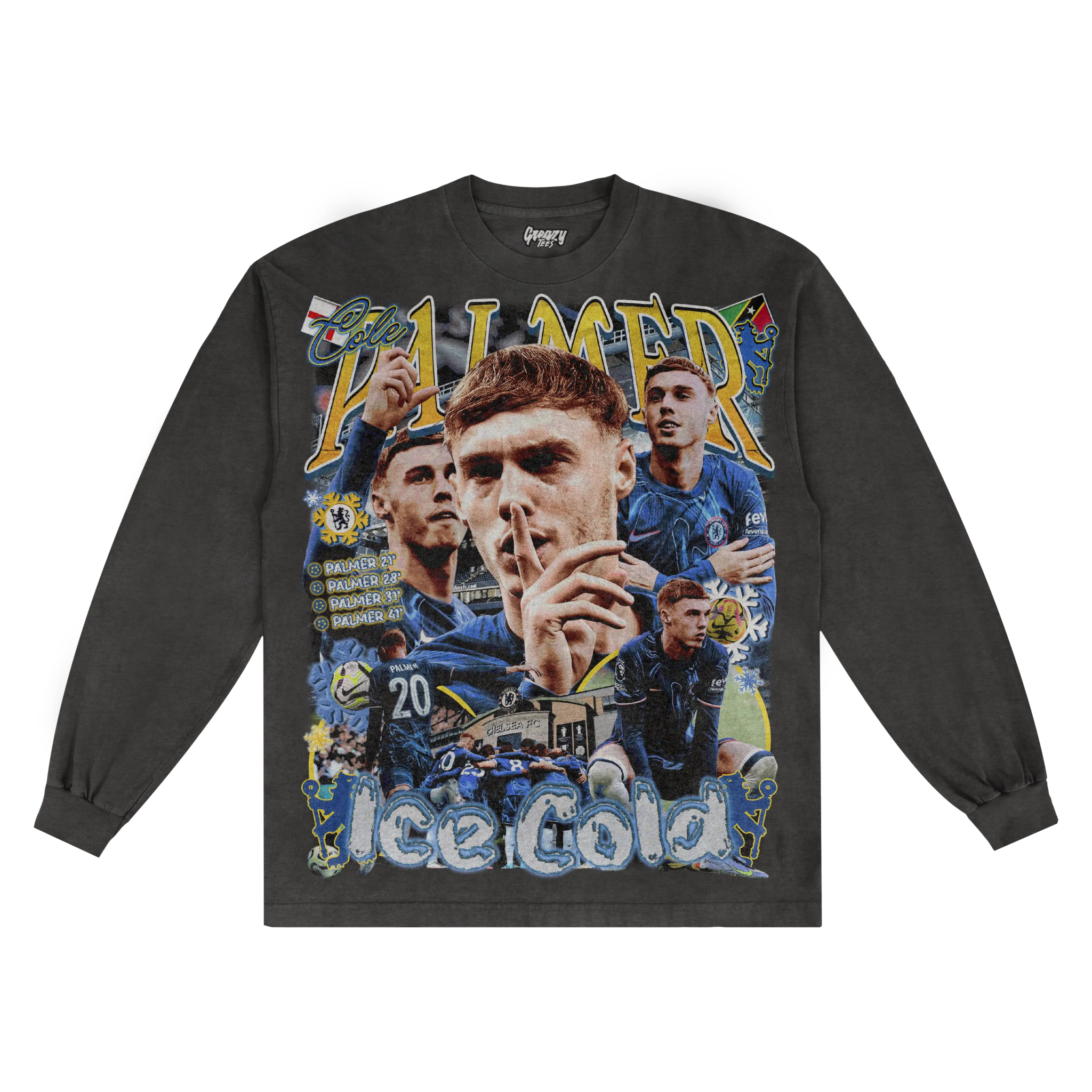 Cole Palmer Chelsea Long Sleeved Tee - Greazy Tees