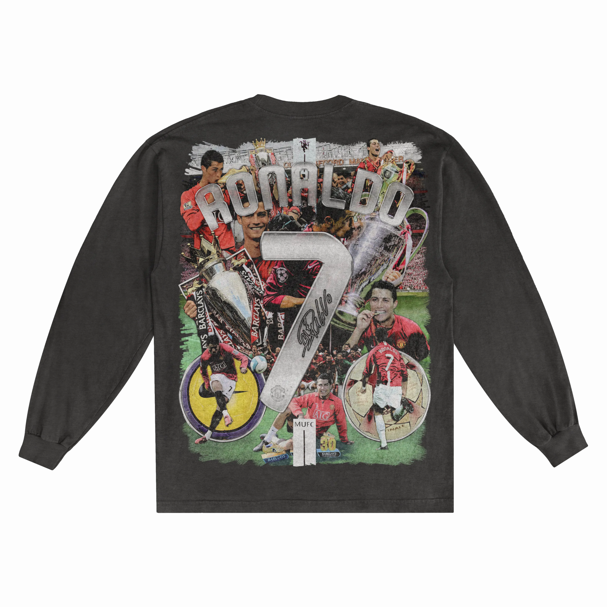Cristiano Ronaldo '07/08 Long Sleeved Tee - Greazy Tees