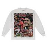 Cristiano Ronaldo '07/08 Long Sleeved Tee - Greazy Tees